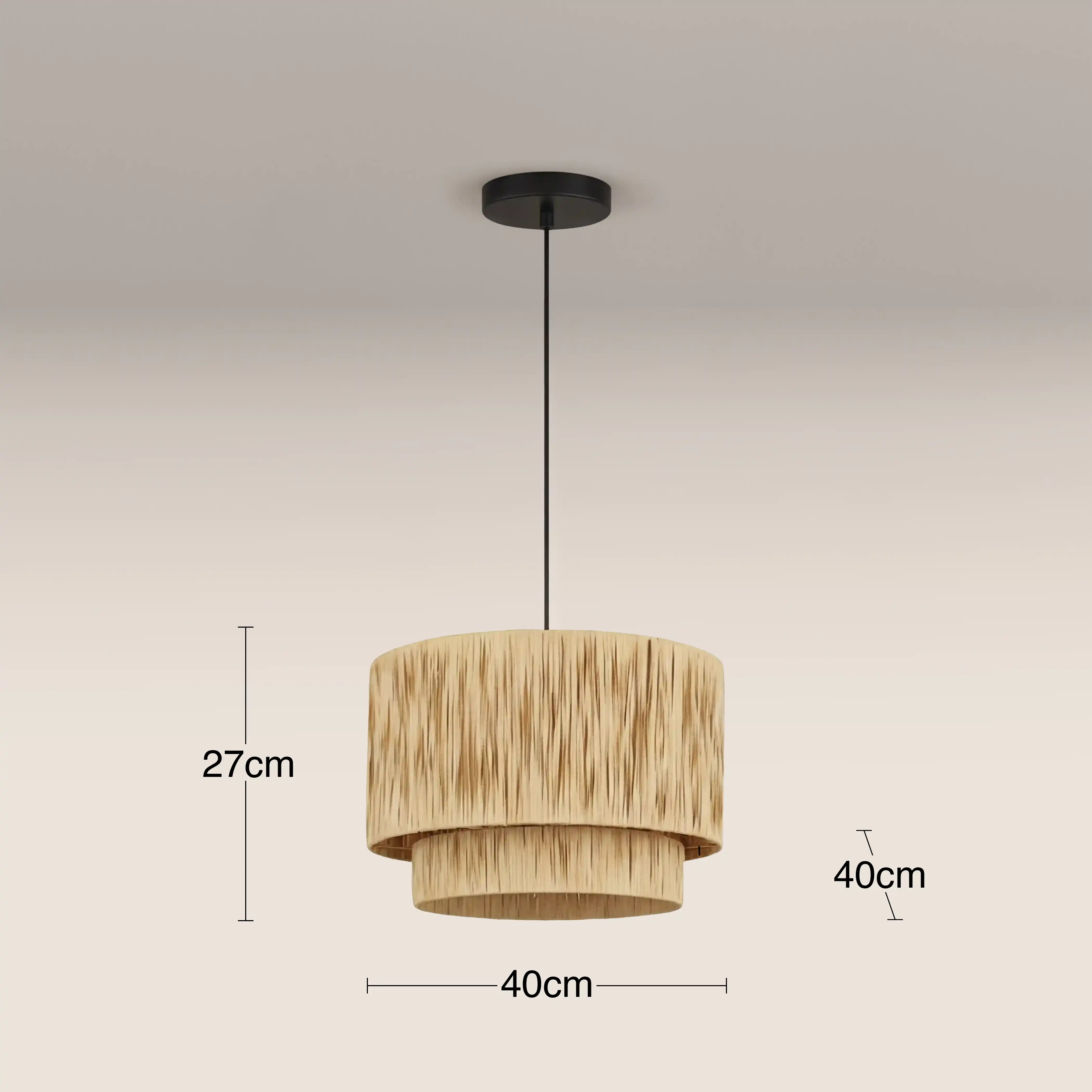 Jette Ceiling Shade | Raffia - Image 5