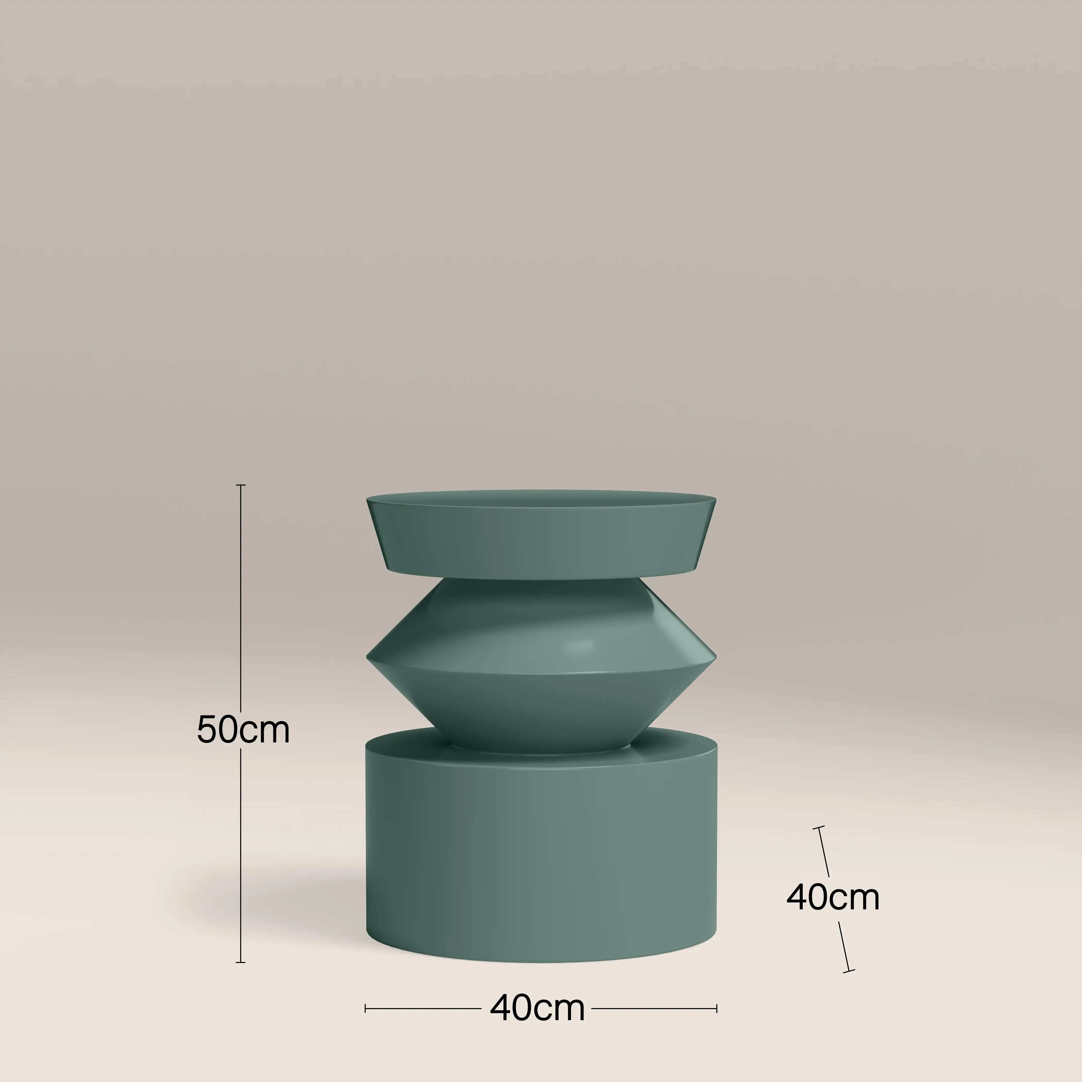 Kayla Round Side Table | High Gloss Sky Blue - Image 3