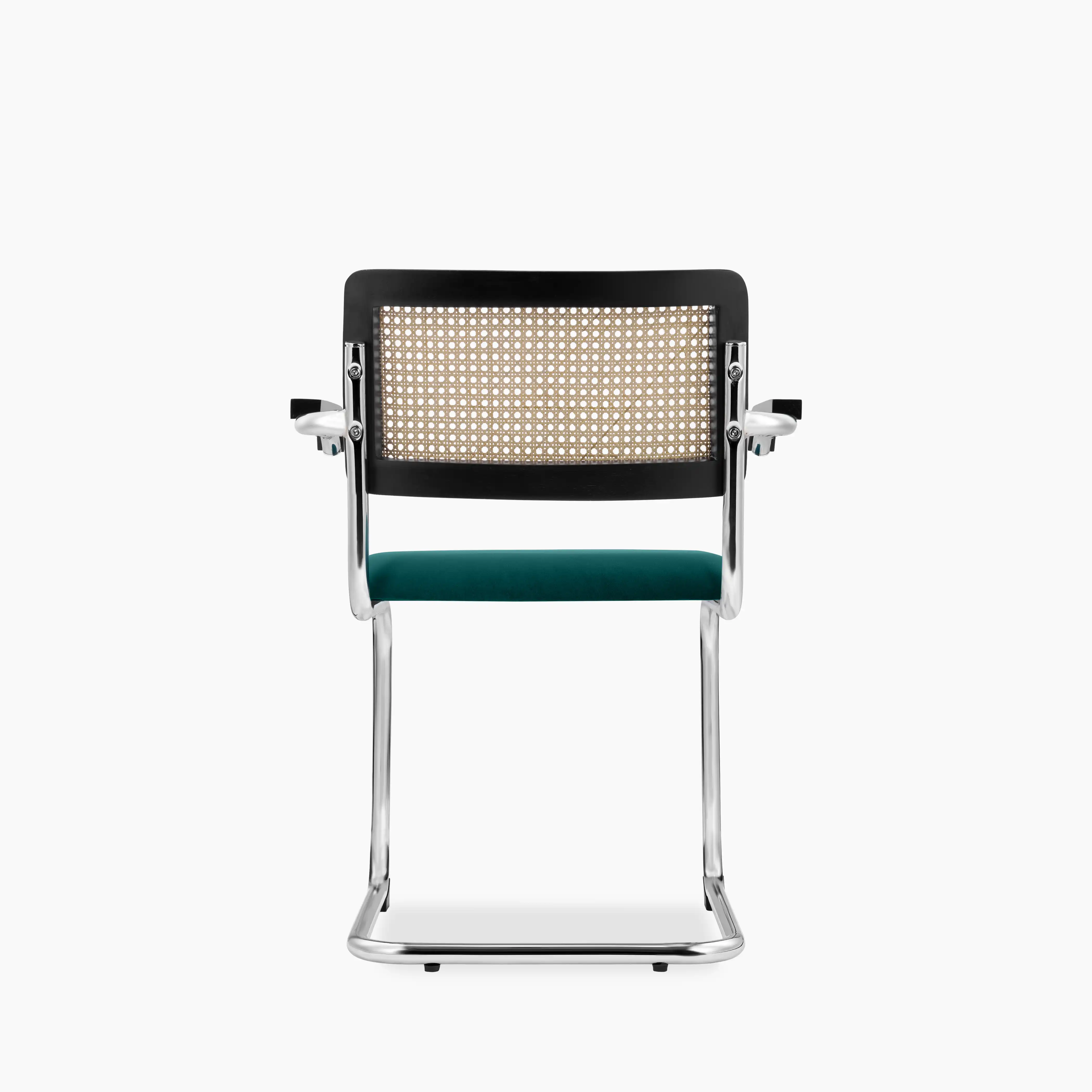 Kenton Carver Dining Chair | Teal Sustainable Velvet & Black - Image 7