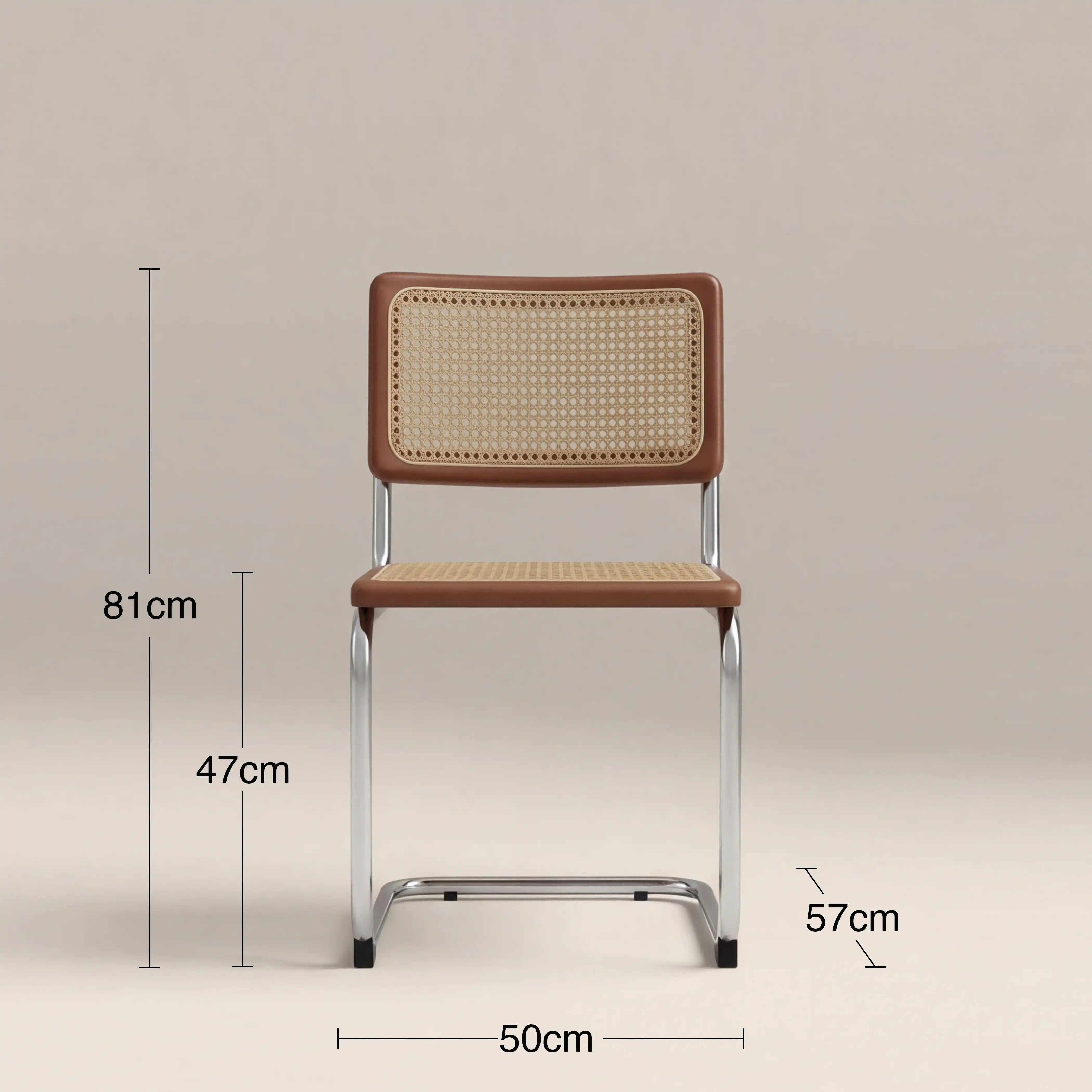 Kenton Dining Chair | Walnut & Chrome - Image 6