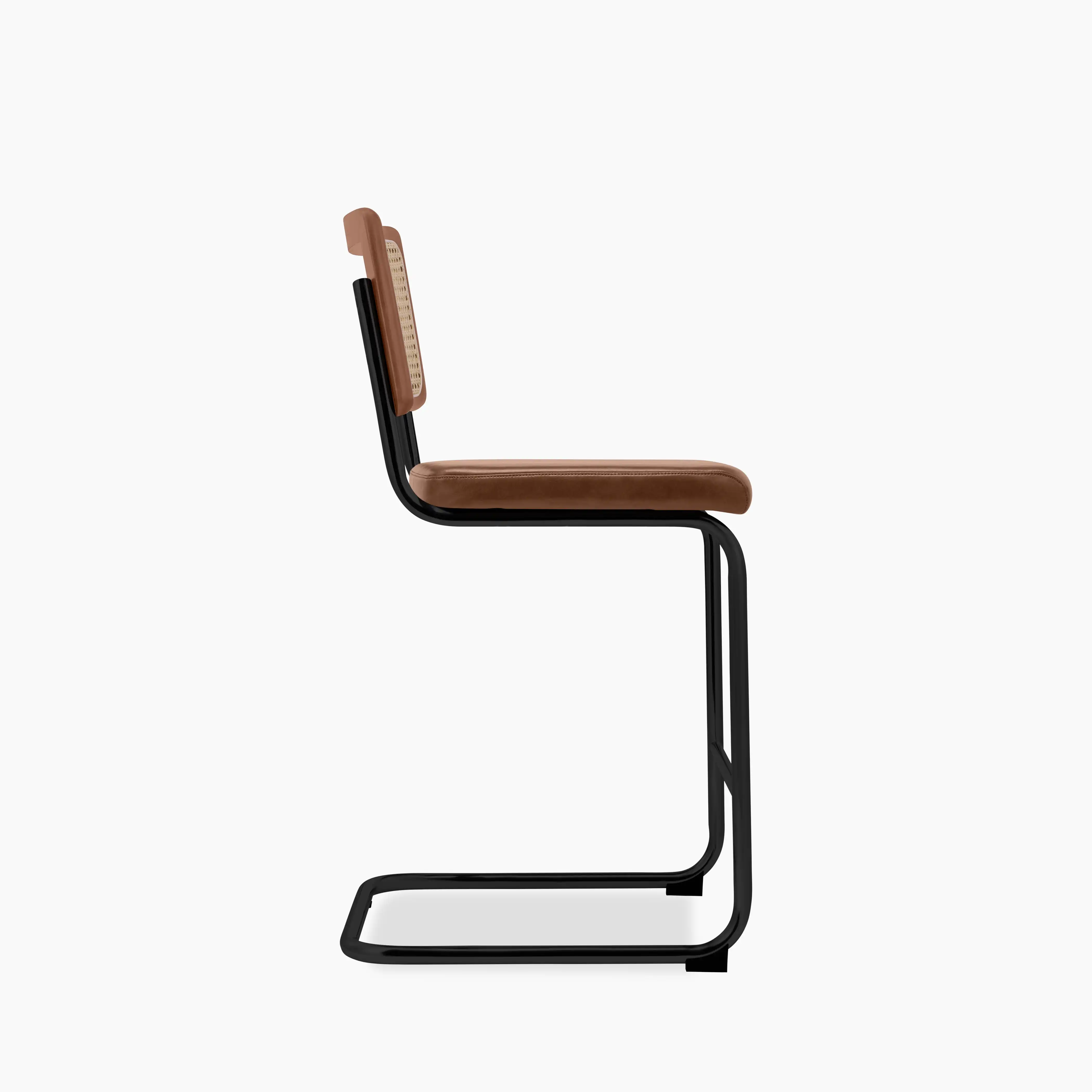 Kenton Kitchen Stool | Vintage Tan Faux Leather & Black - Image 4