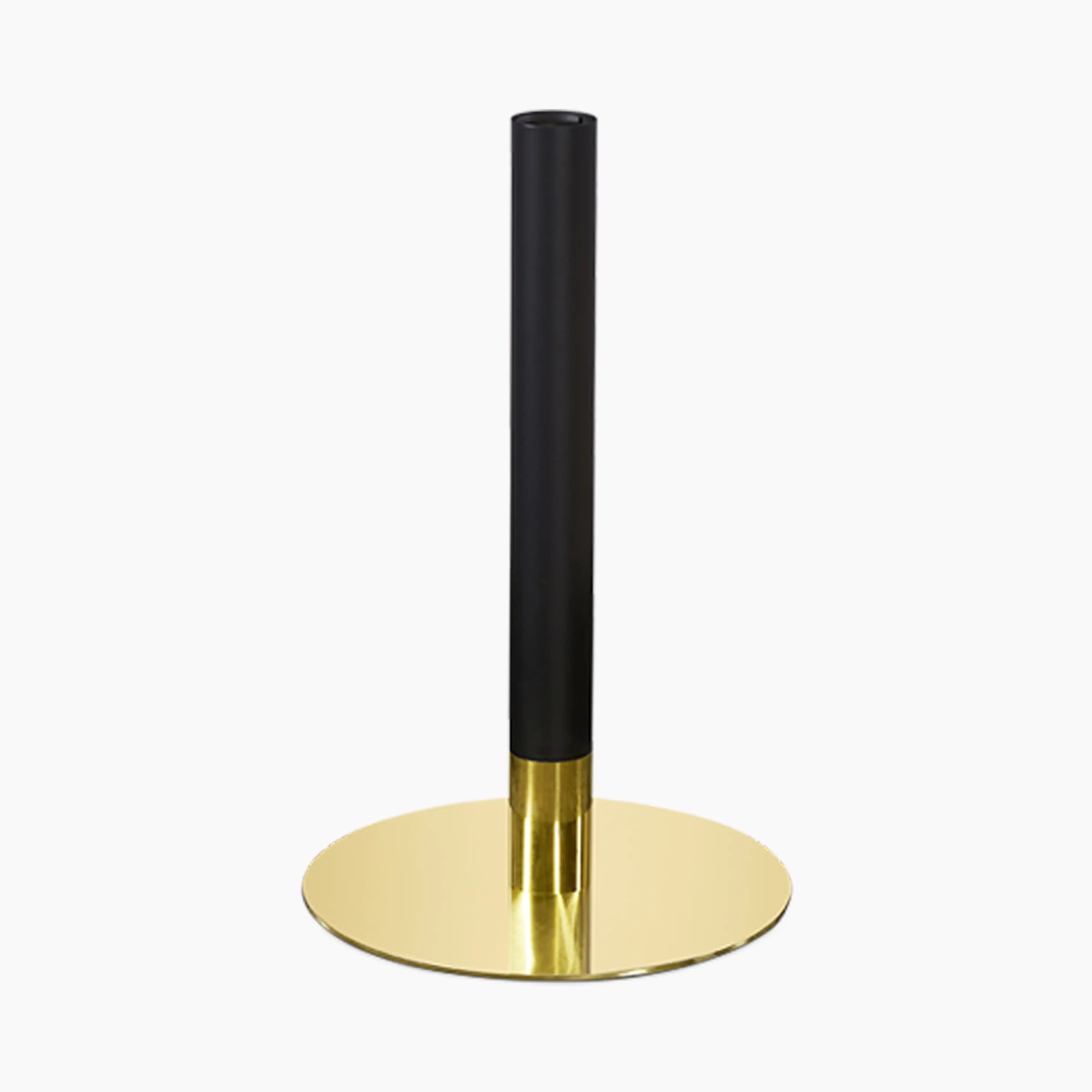 Kinsley Round Dining Table Base | Black & Brass - Image 2