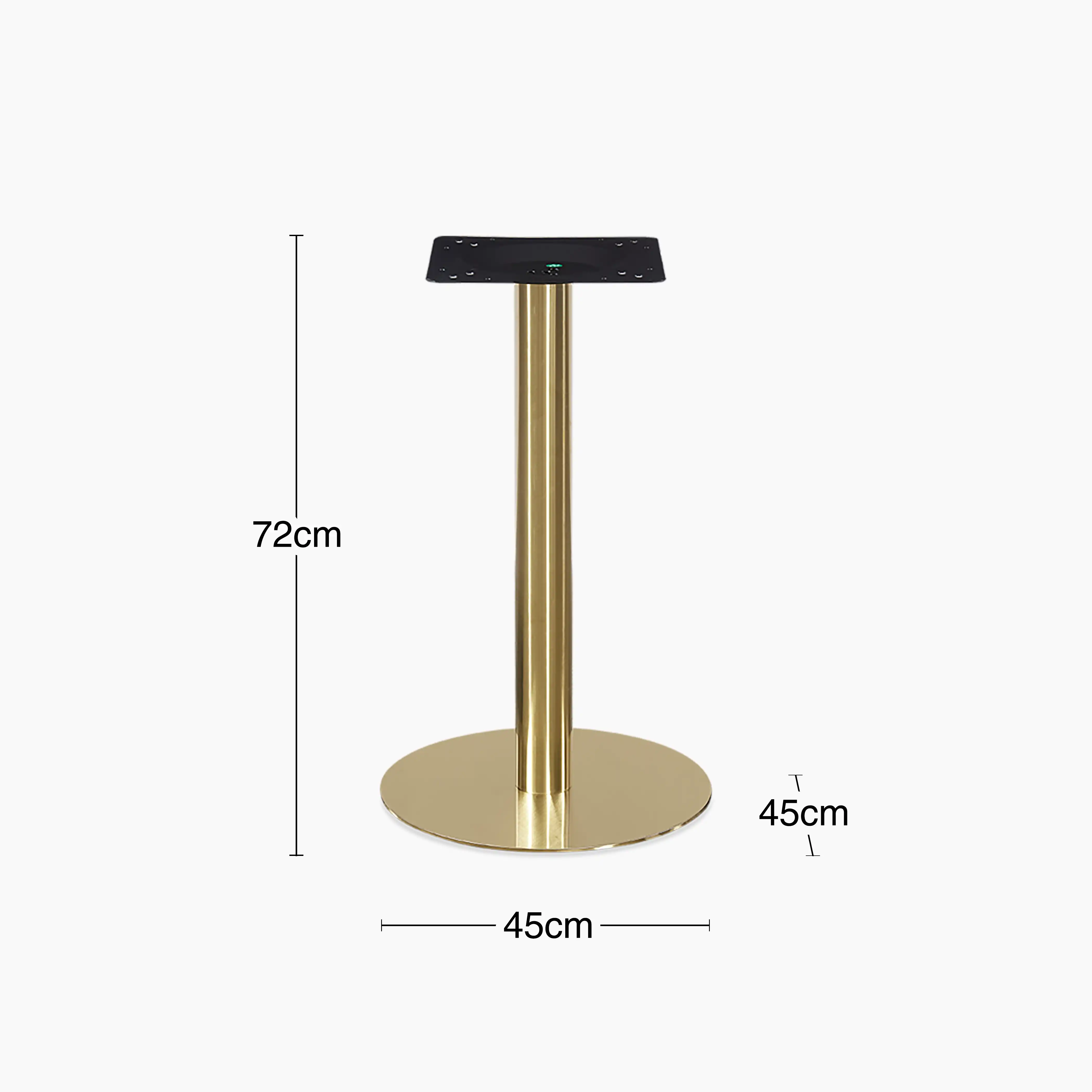 Kinsley Round Dining Table Base | Brass - Image 2