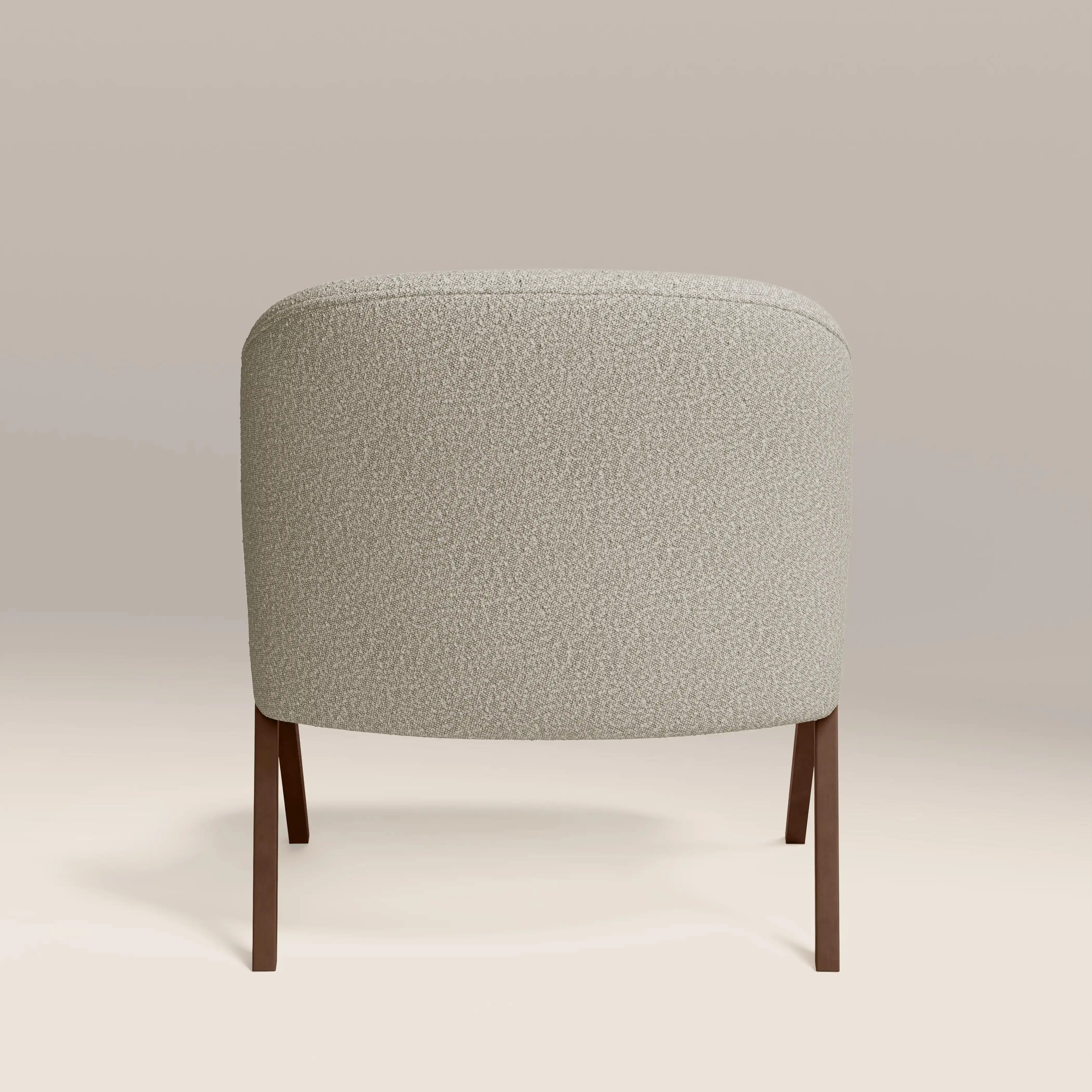 Kira Accent Chair | Speckled Stone Sustainable Boucle & Walnut - Image 7