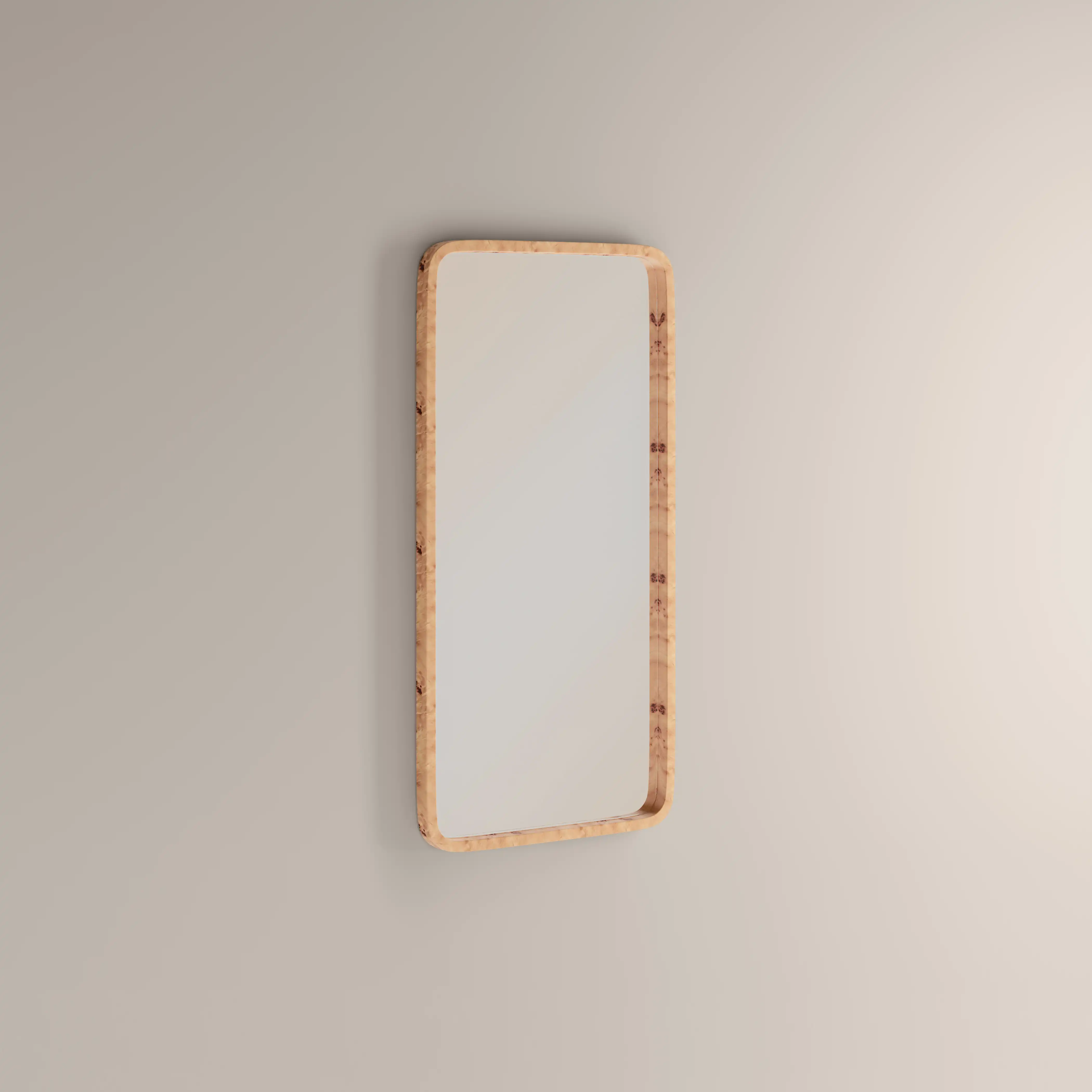 Kolson Rectangle Full Length Mirror, 153 x 77 cm | Burl Wood - Image 2