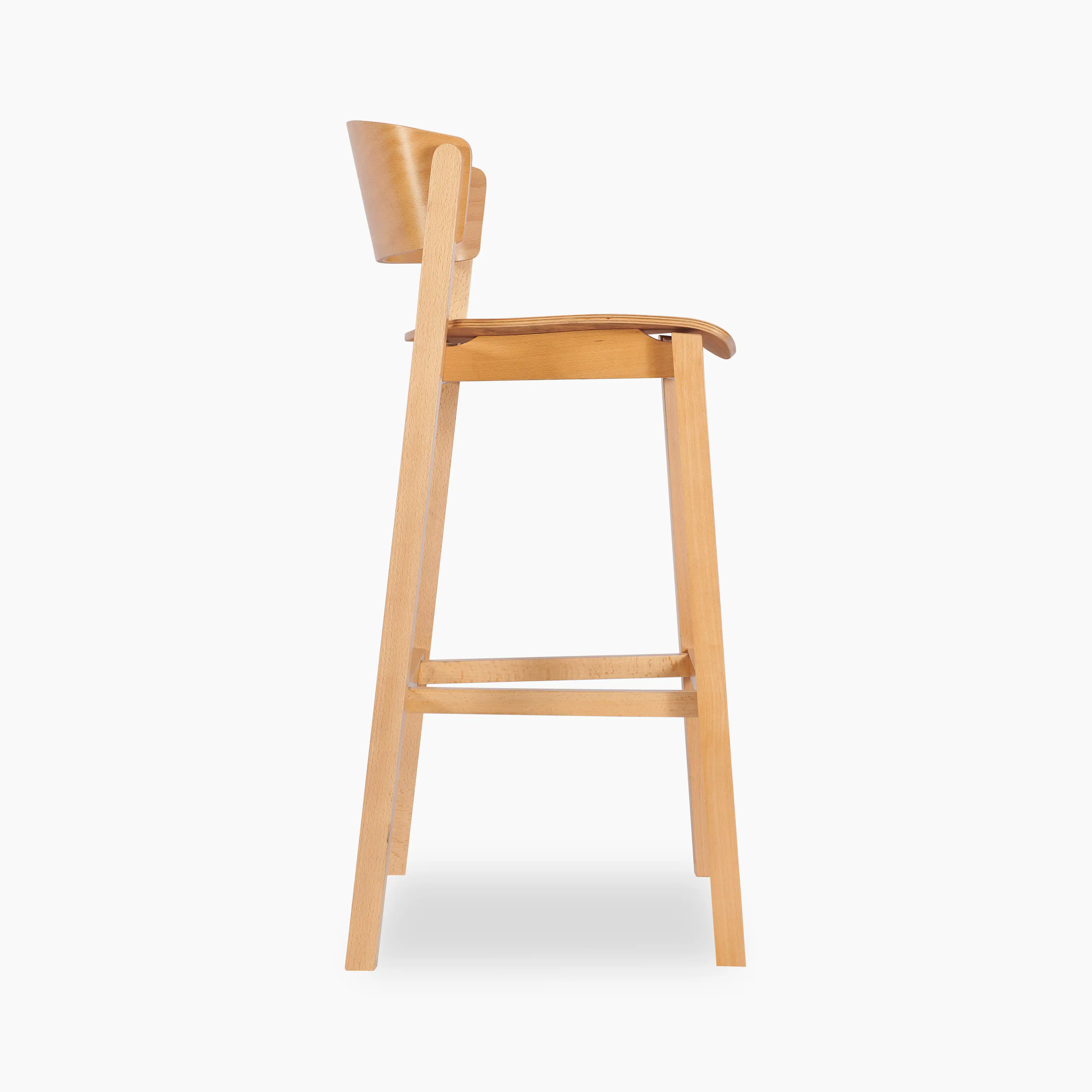 Kris Wooden Bar Stool - Image 4