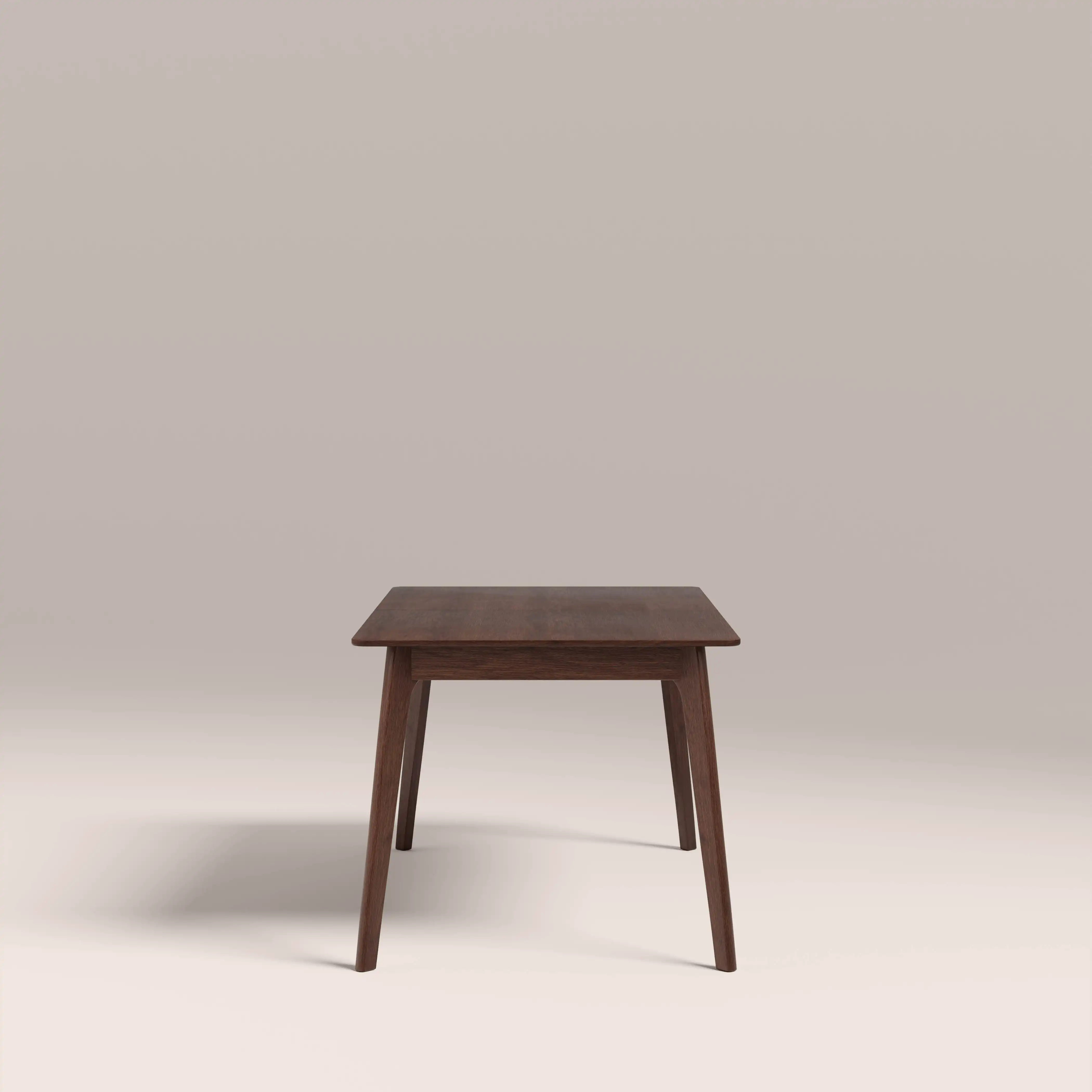 Landon 4 Seat Rectangle Wooden Dining Table | Walnut - Image 3