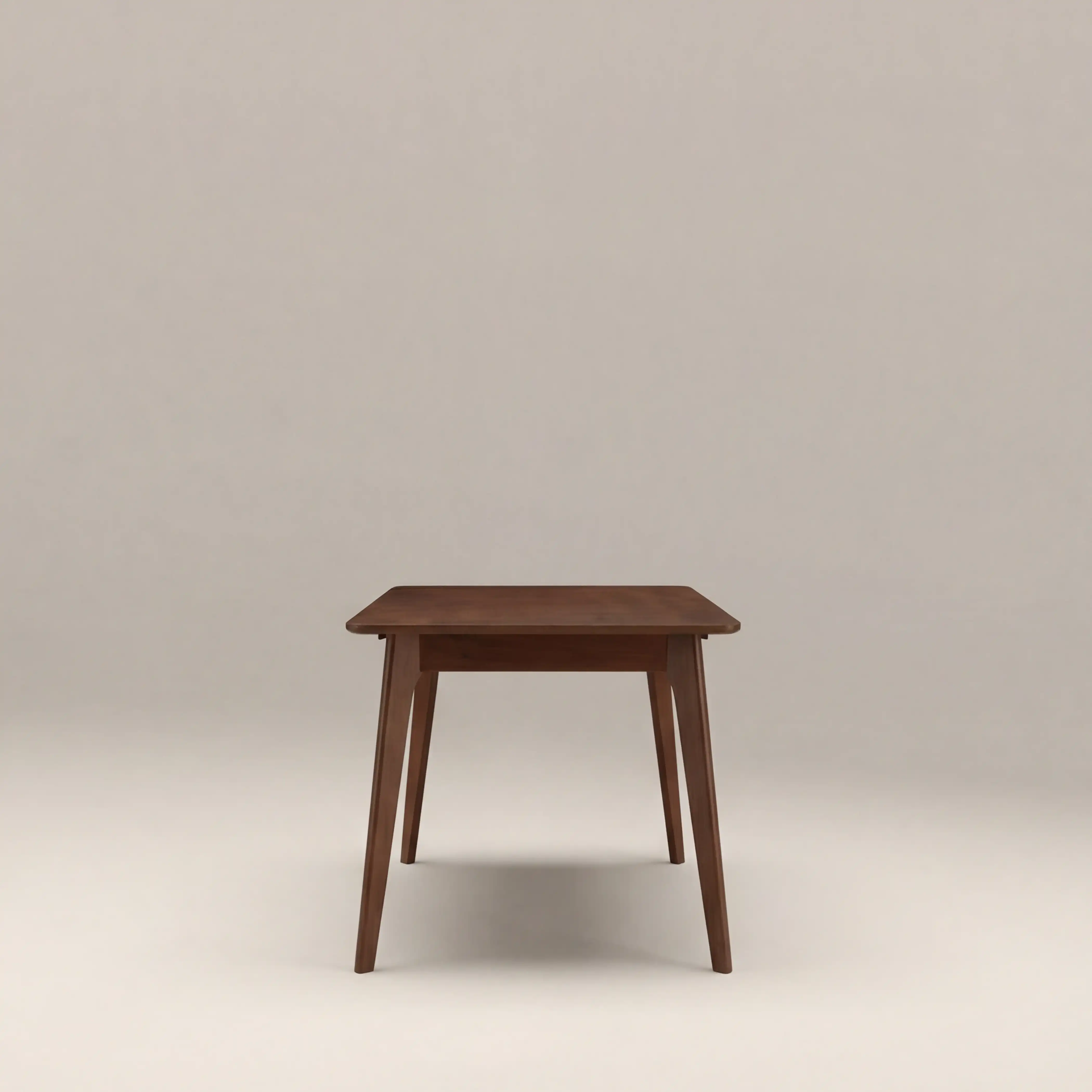 Landon 4-6 Seat Rectangle Wooden Extendable Dining Table | Walnut - Image 5