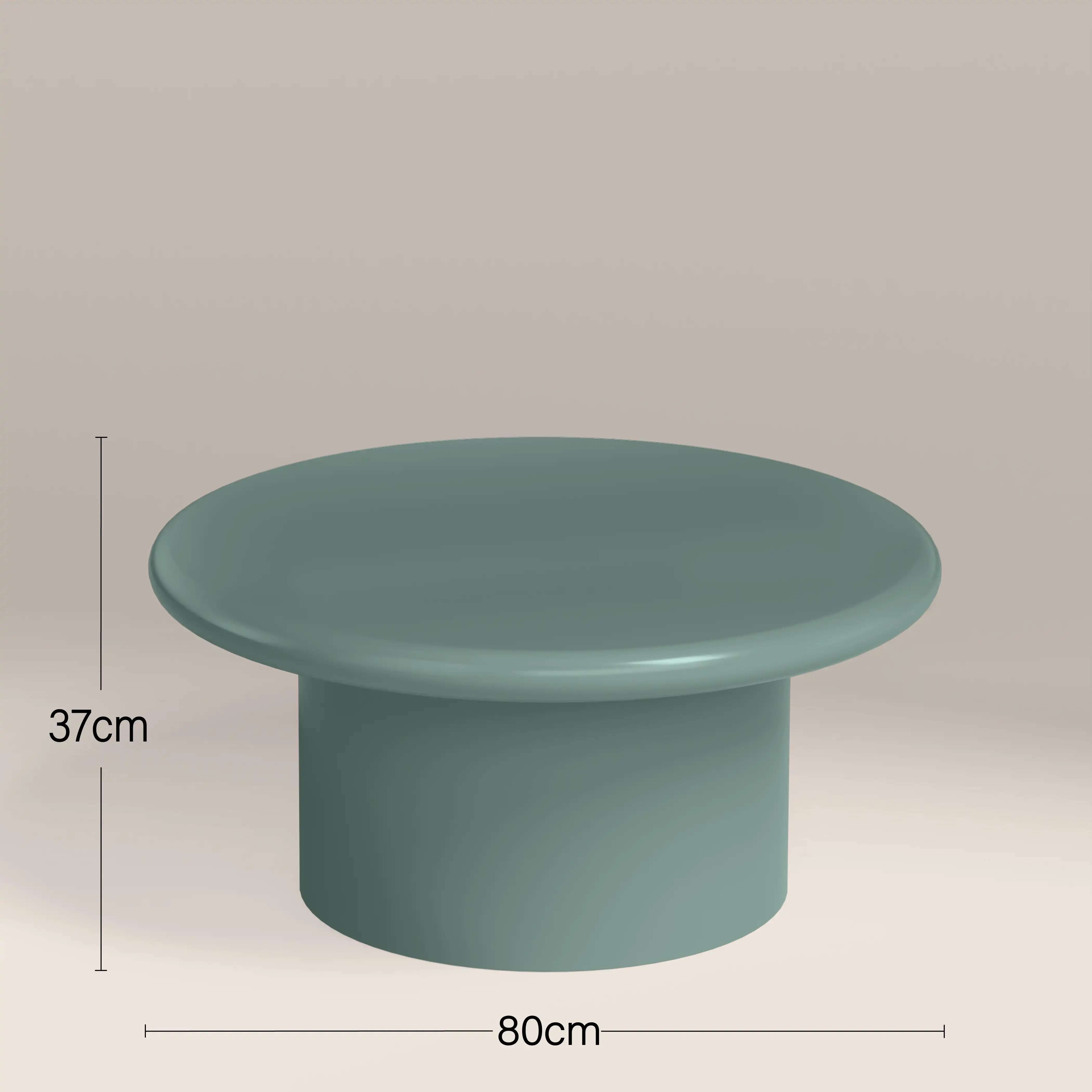 Layah Round Coffee Table | High Gloss Sky Blue - Image 3
