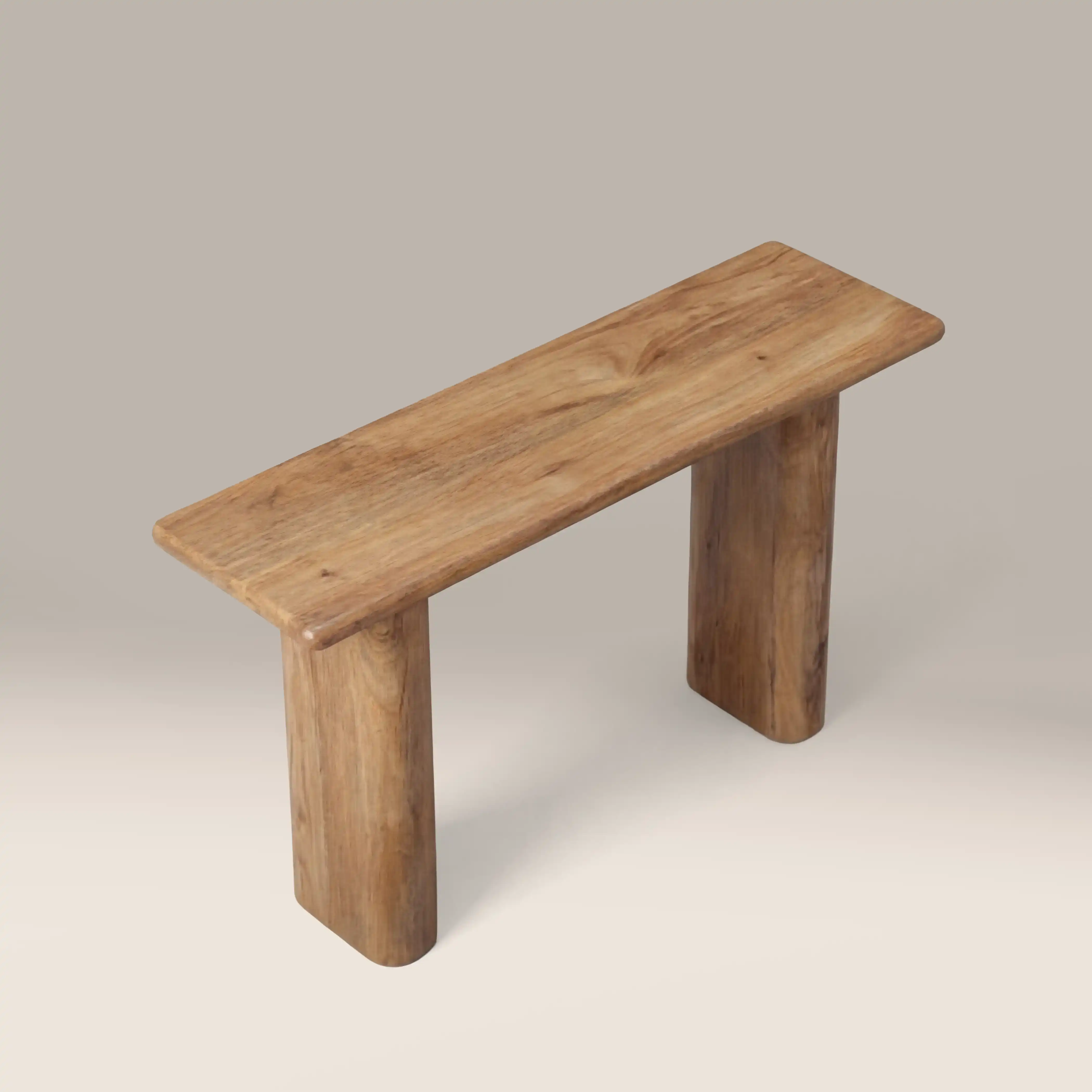 Ledbury Wooden Console Table | Dark Mango Wood - Image 4