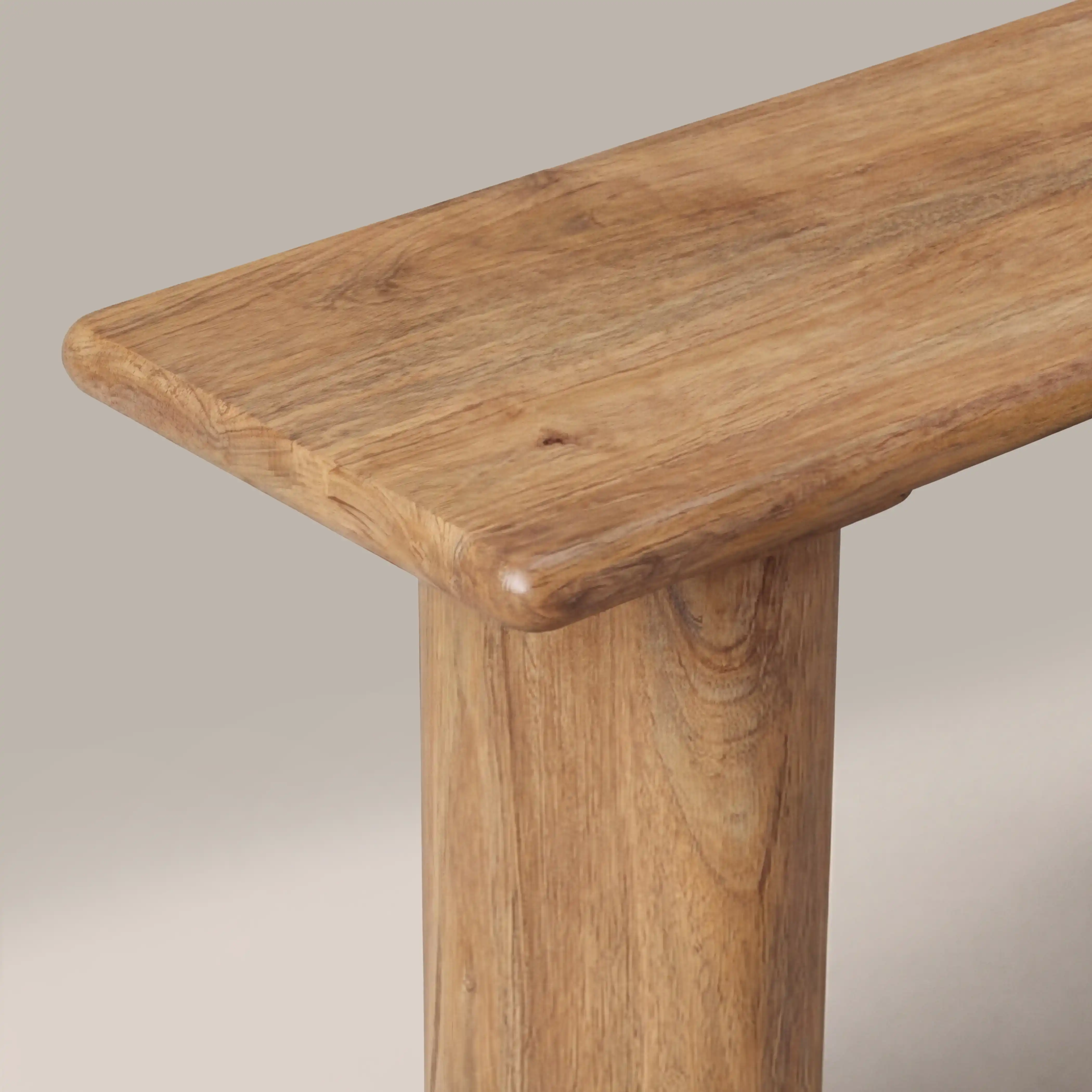 Ledbury Wooden Console Table | Dark Mango Wood - Image 5