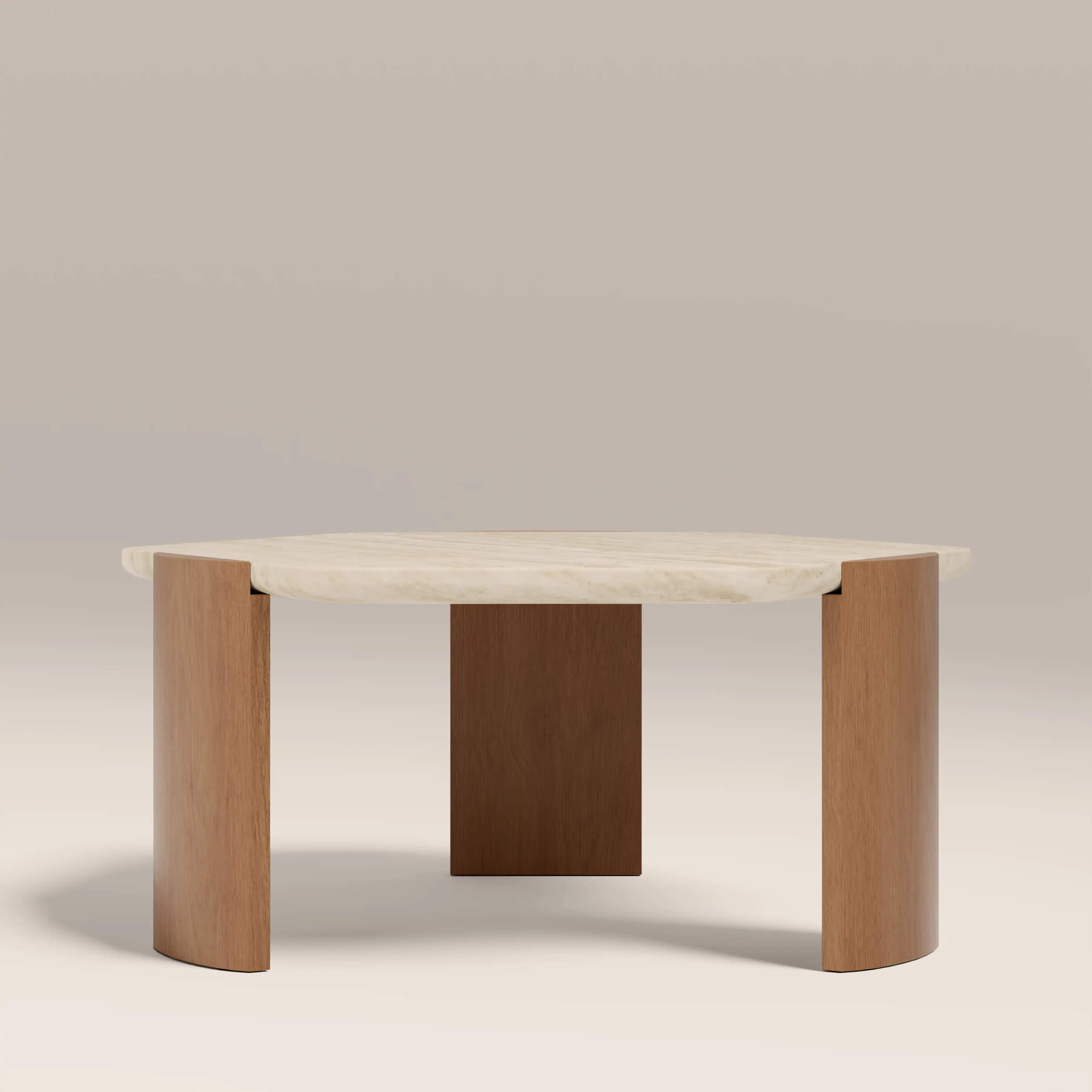Leilani Coffee Table | Travertine & Oak - Image 5