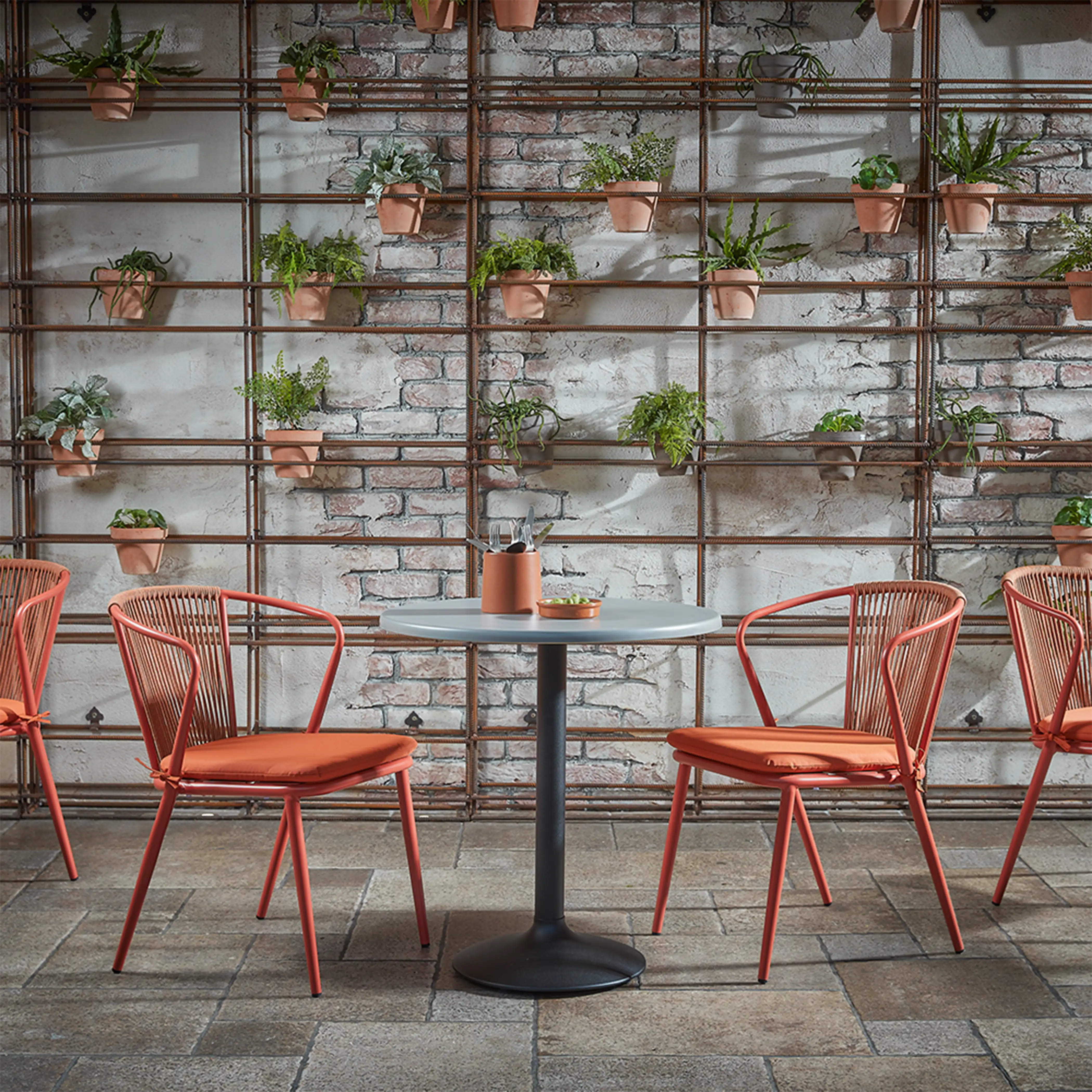 Lombard Carver Dining Chair | Burnt Orange Fabric & Burnt Orange - Image 2