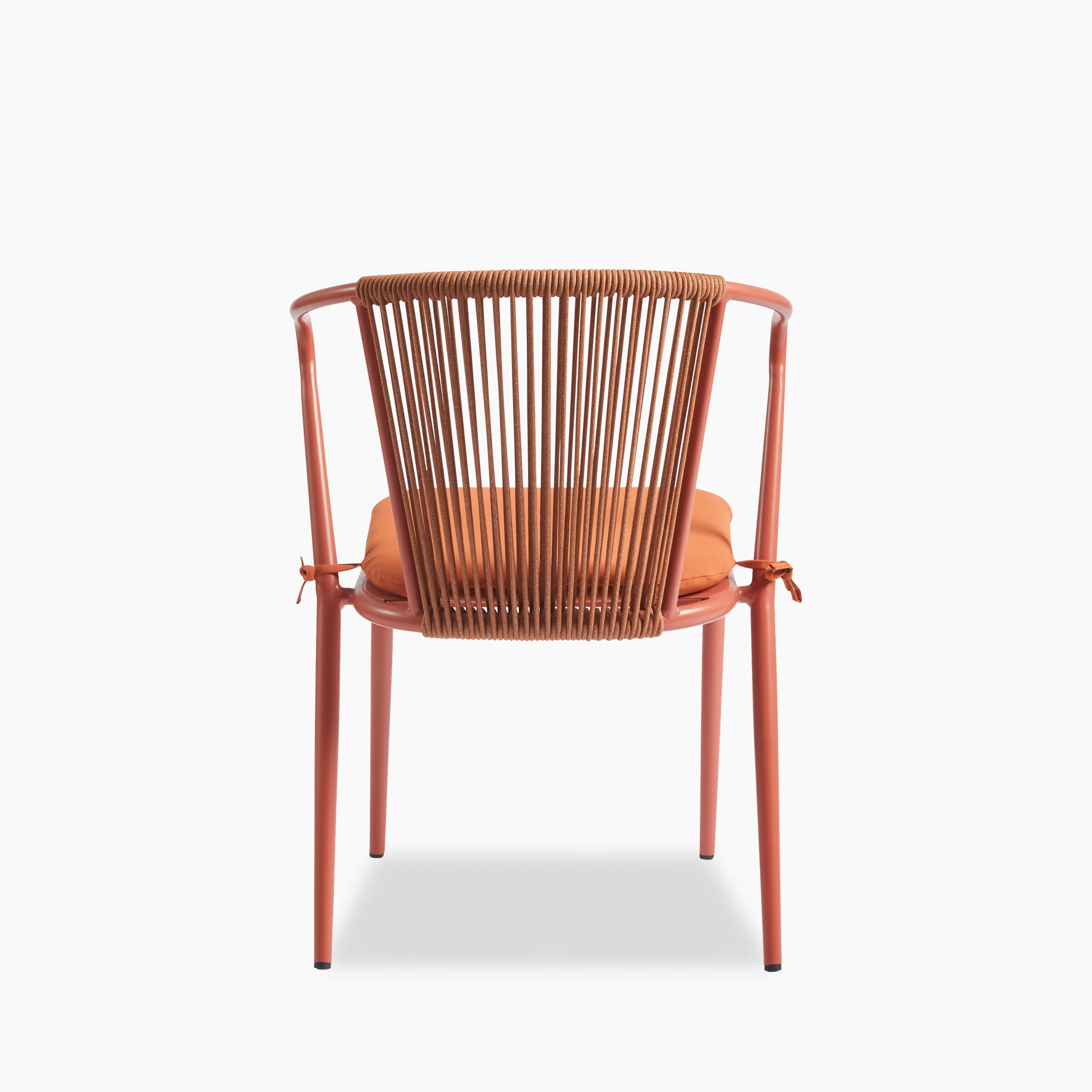 Lombard Carver Dining Chair | Burnt Orange Fabric & Burnt Orange - Image 5