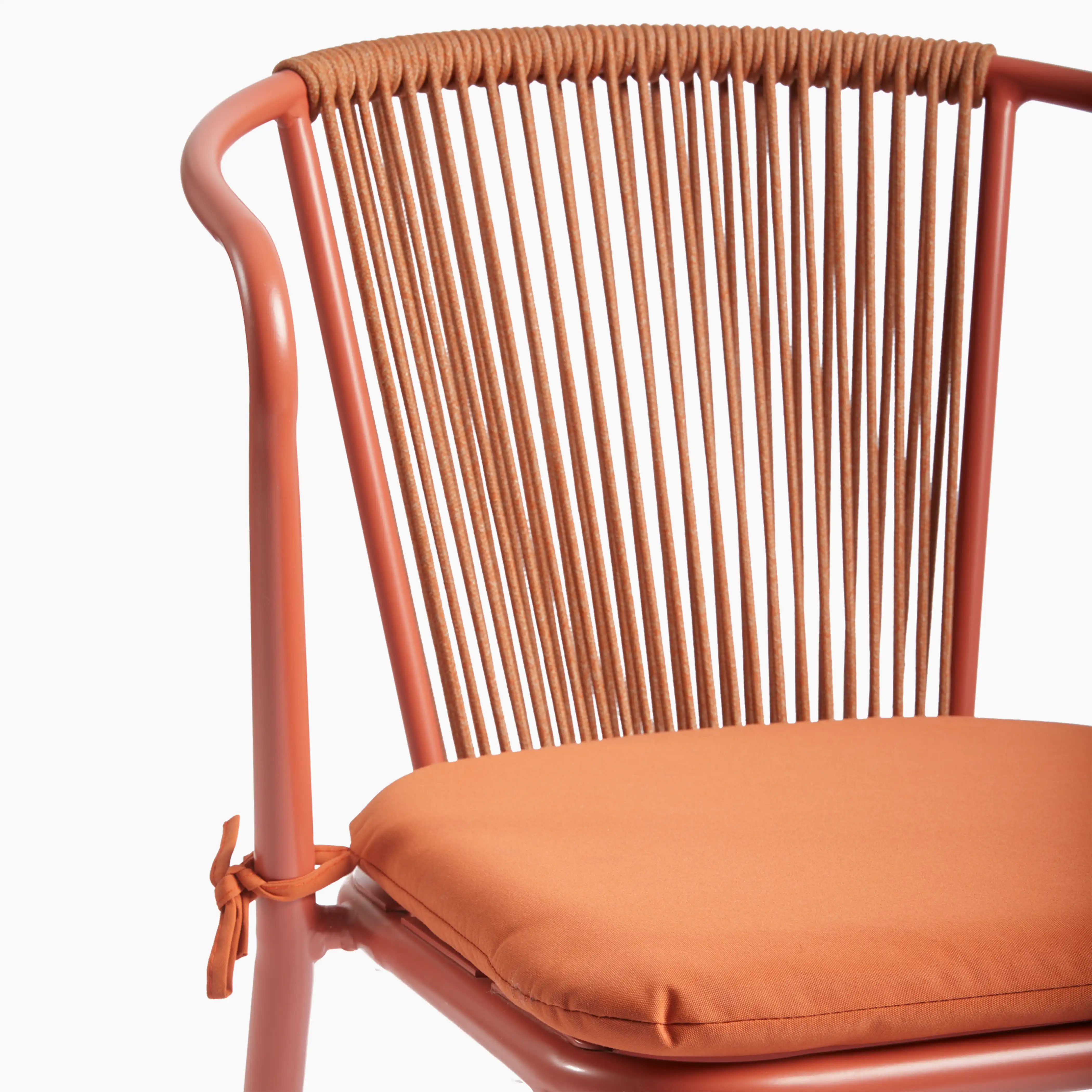 Lombard Carver Dining Chair | Burnt Orange Fabric & Burnt Orange - Image 8