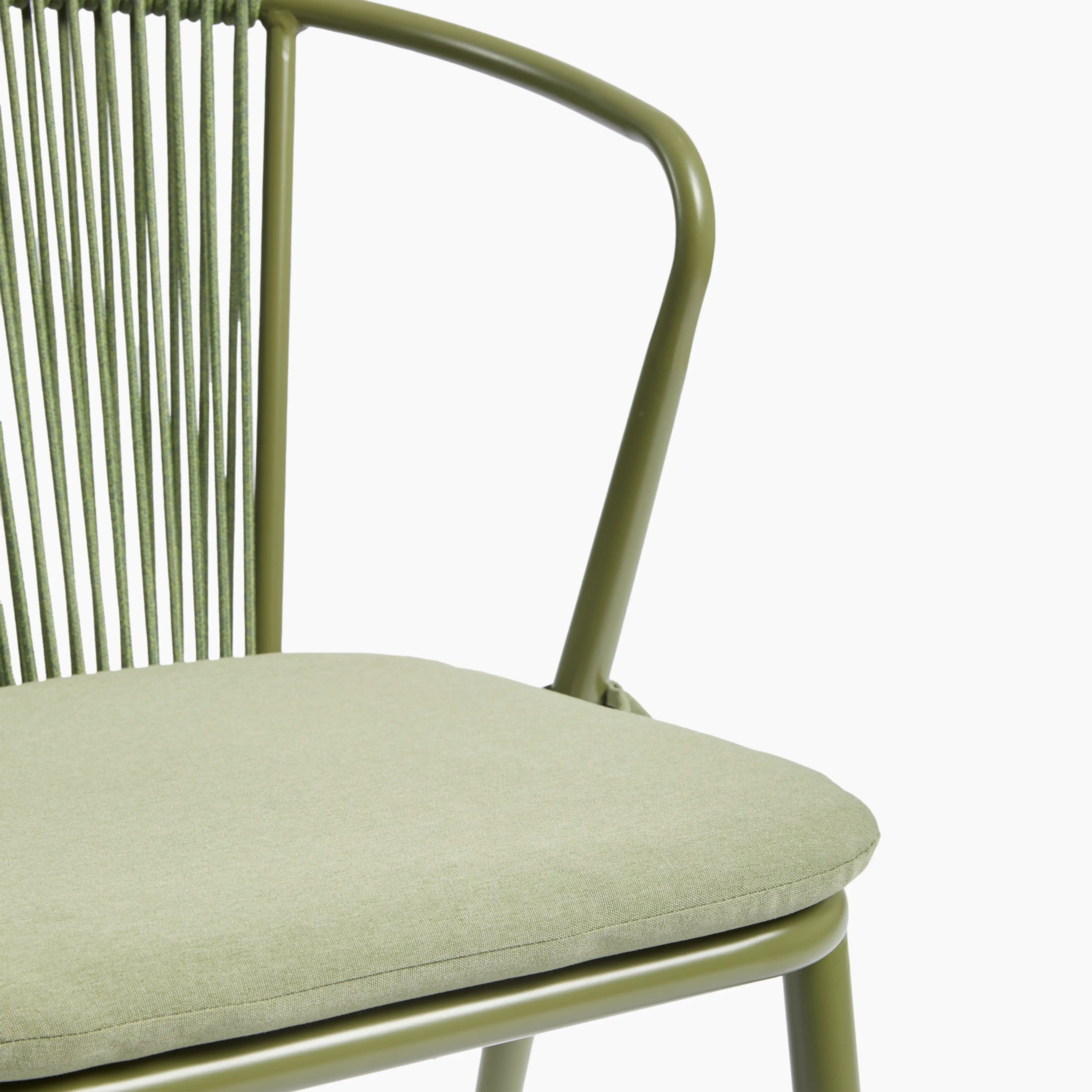 Lombard Carver Dining Chair | Olive Green Fabric & Olive Green - Image 7