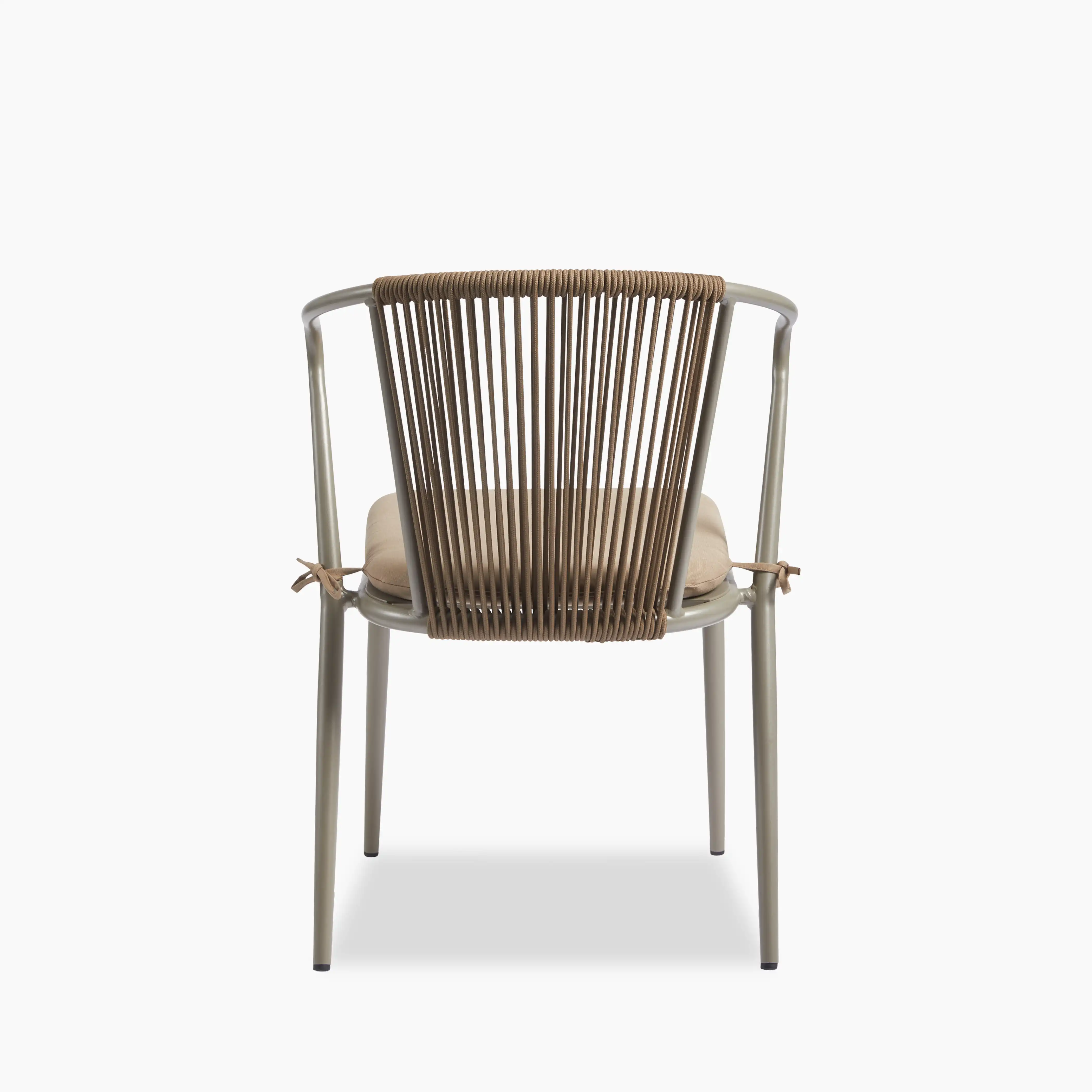 Lombard Carver Dining Chair | Taupe Fabric & Taupe - Image 4