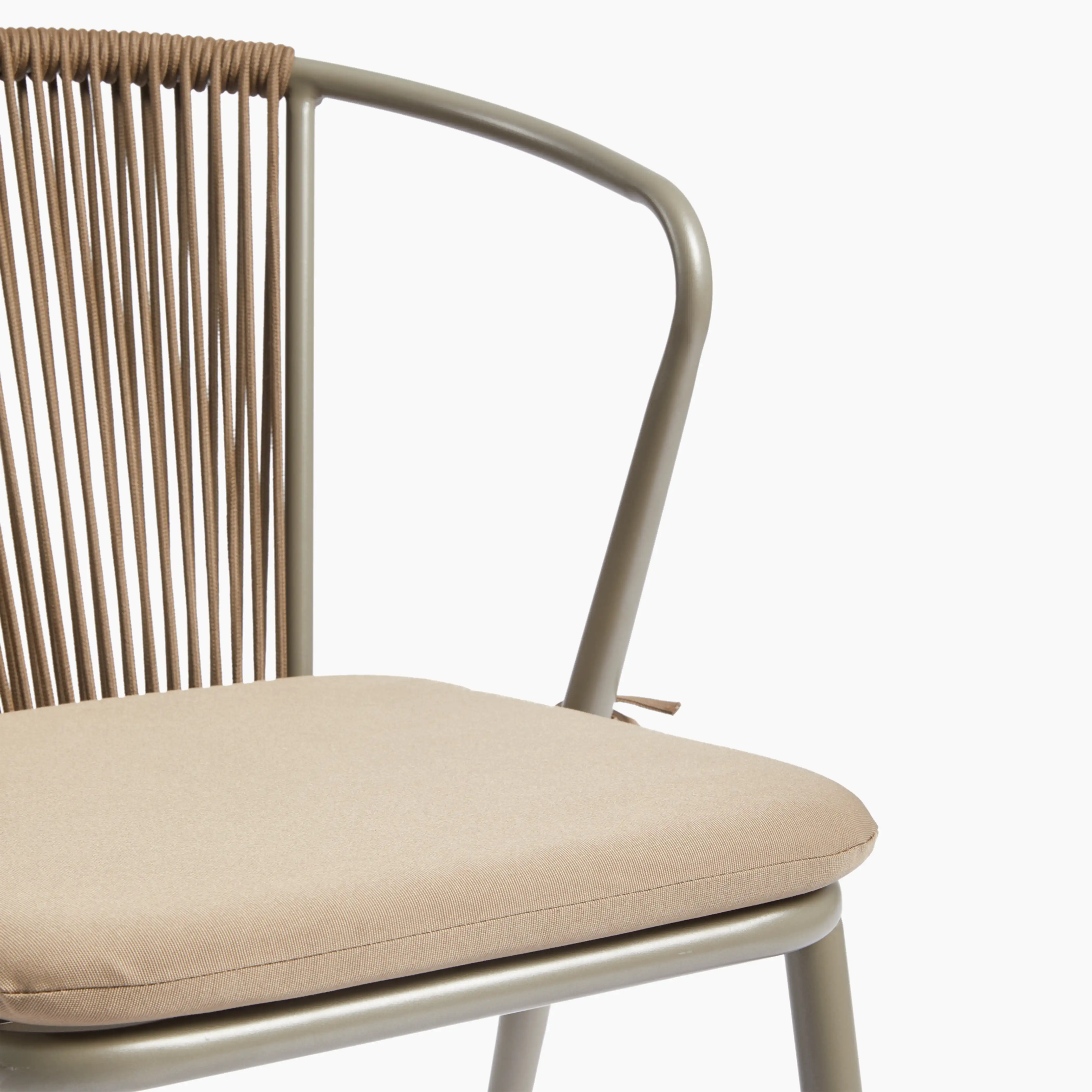 Lombard Carver Dining Chair | Taupe Fabric & Taupe - Image 7