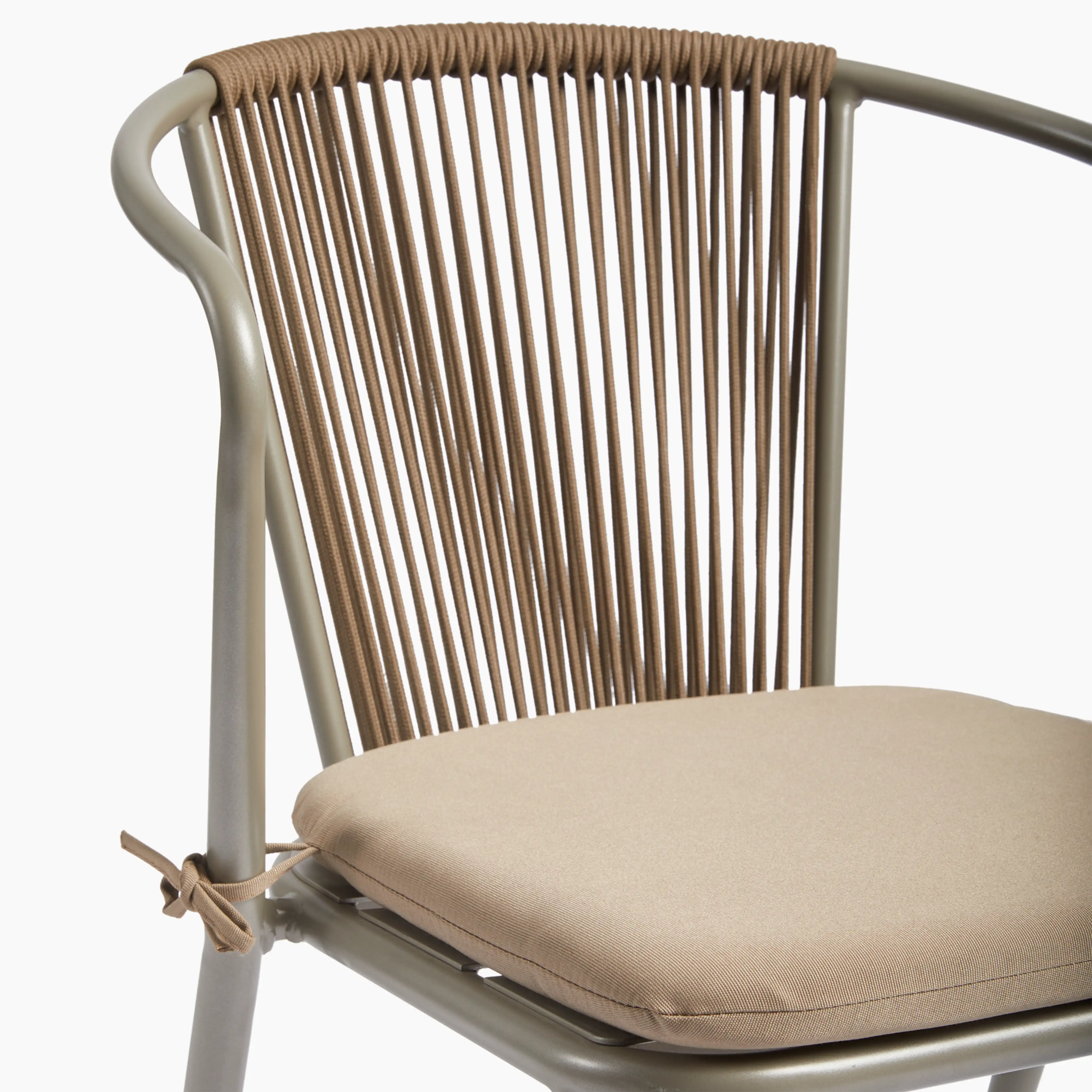 Lombard Carver Dining Chair | Taupe Fabric & Taupe - Image 8