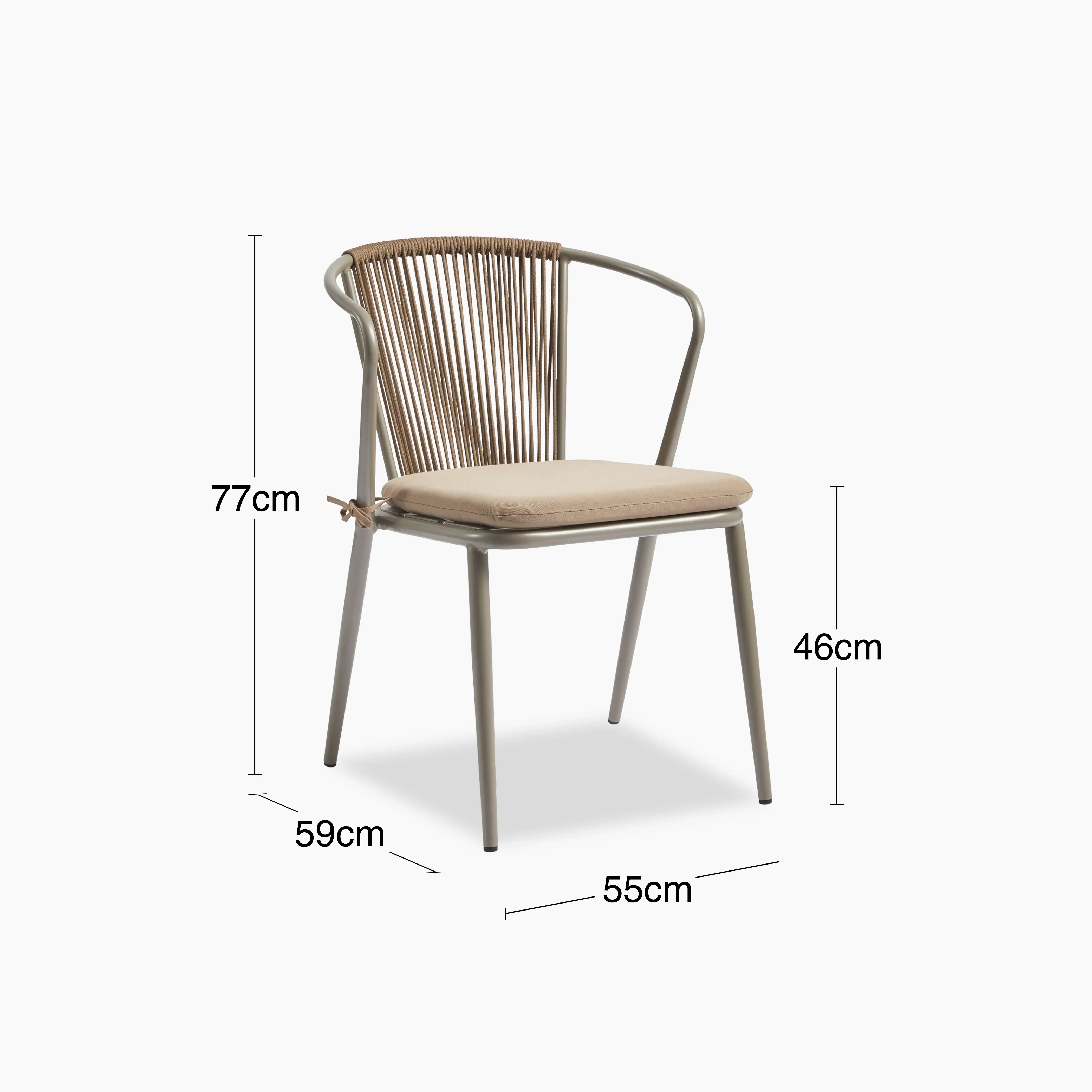 Lombard Carver Dining Chair | Taupe Fabric & Taupe - Image 9