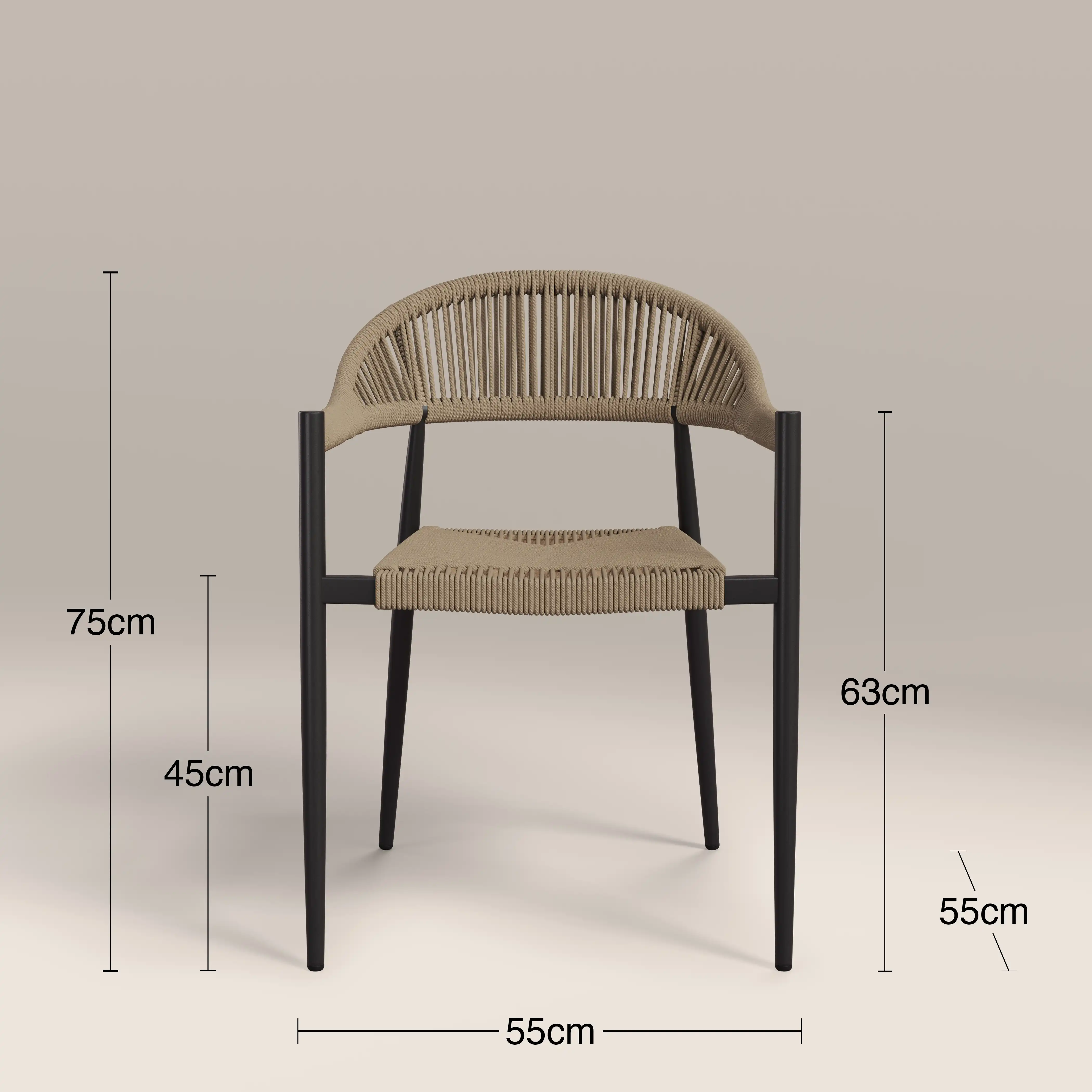 Lorenzo 8 Seat Garden Dining Set | Oak & Beige - Image 6