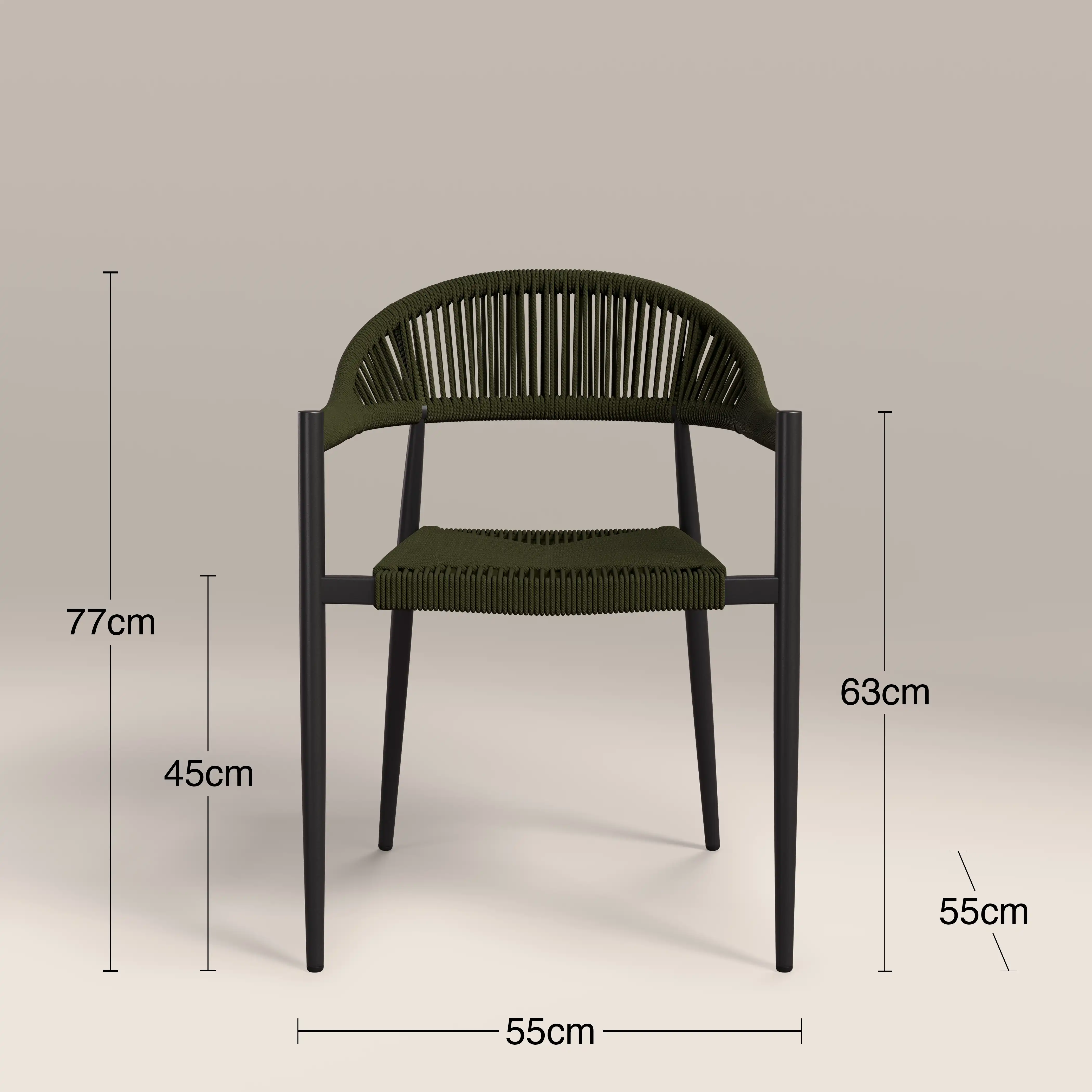 Lorenzo 8 Seat Garden Dining Set |  Oak & Olive Green - Image 6