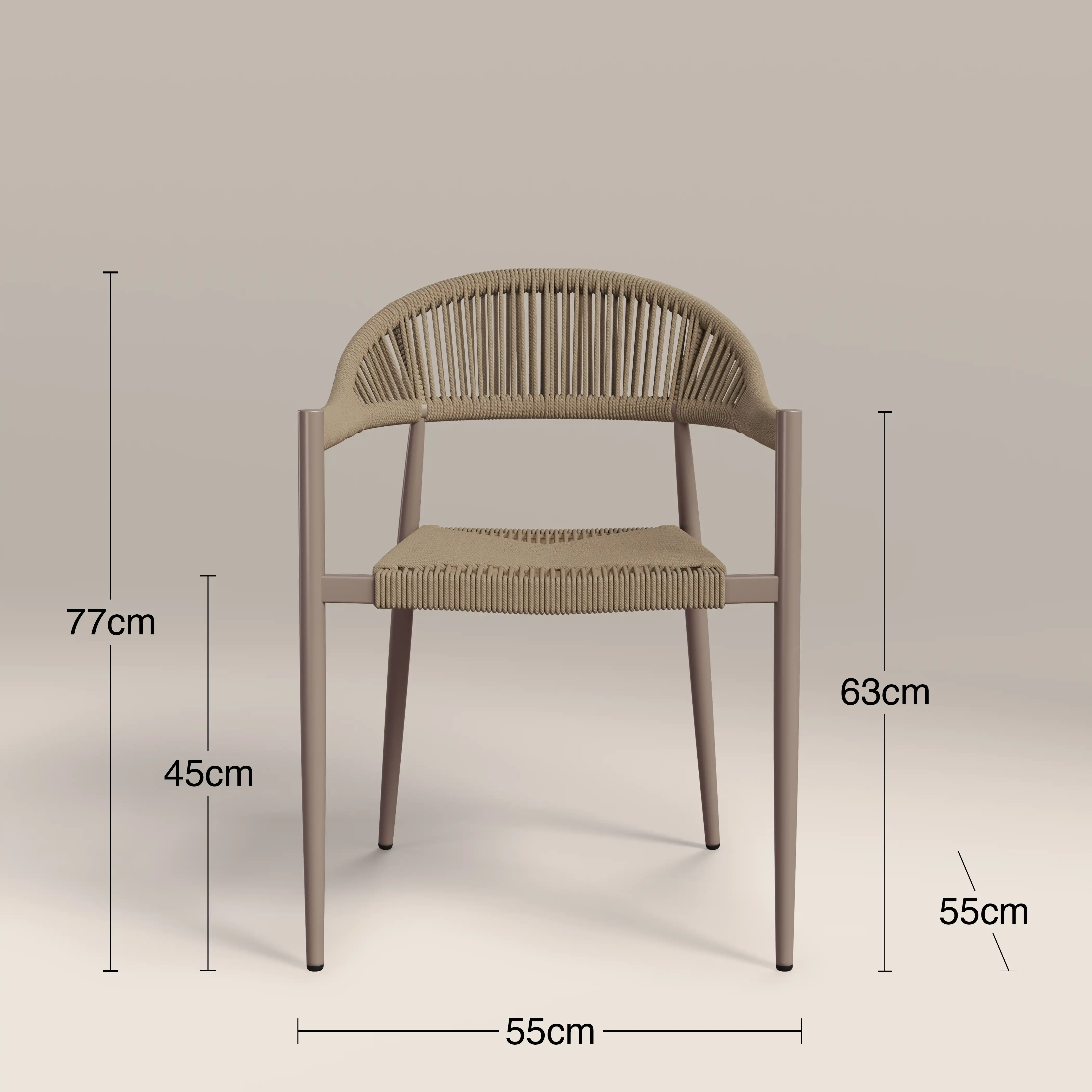 Lorenzo 8 Seat Garden Dining Set | Walnut & Natural - Image 6