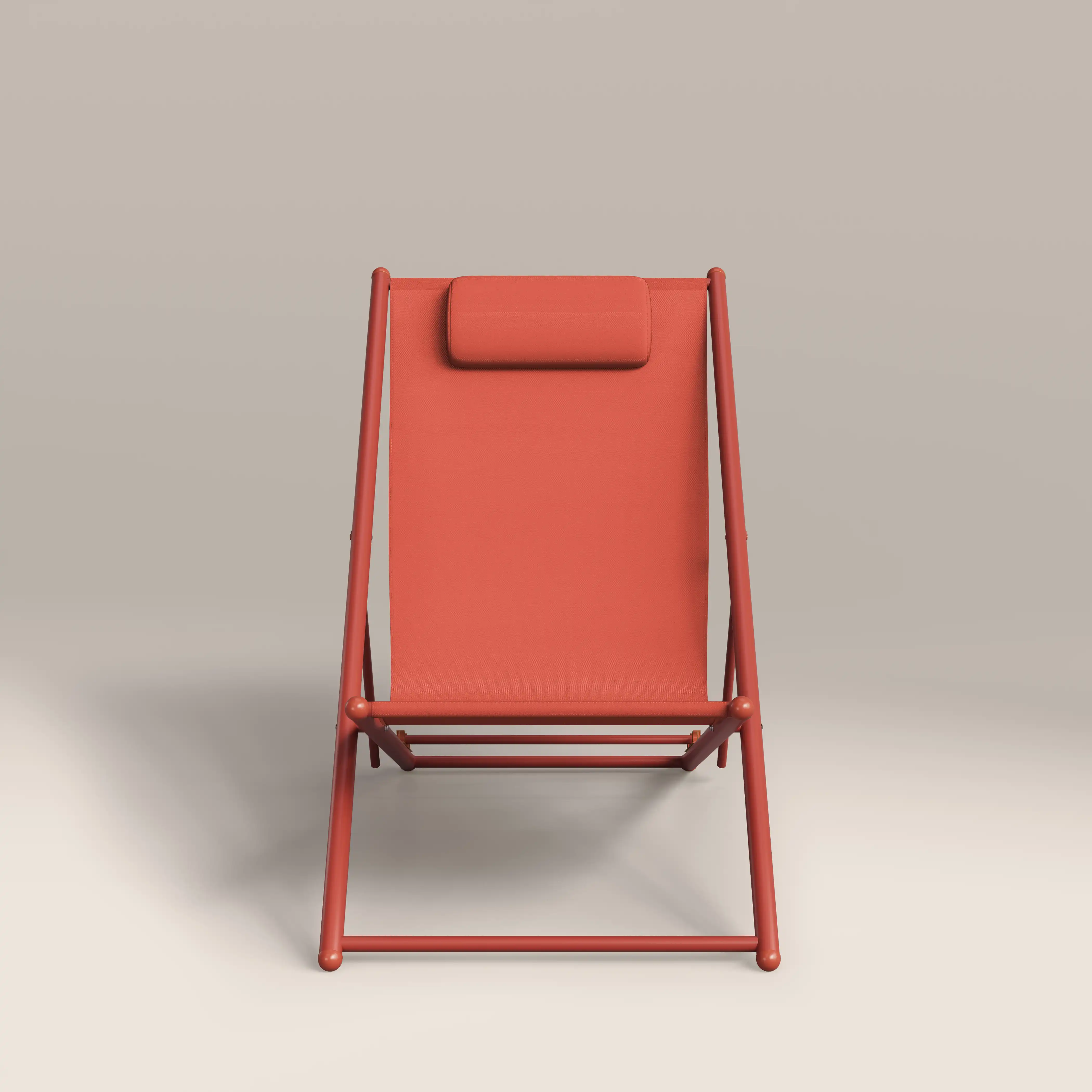 Lua Folding Deck Chair | Bright Red - Image 4