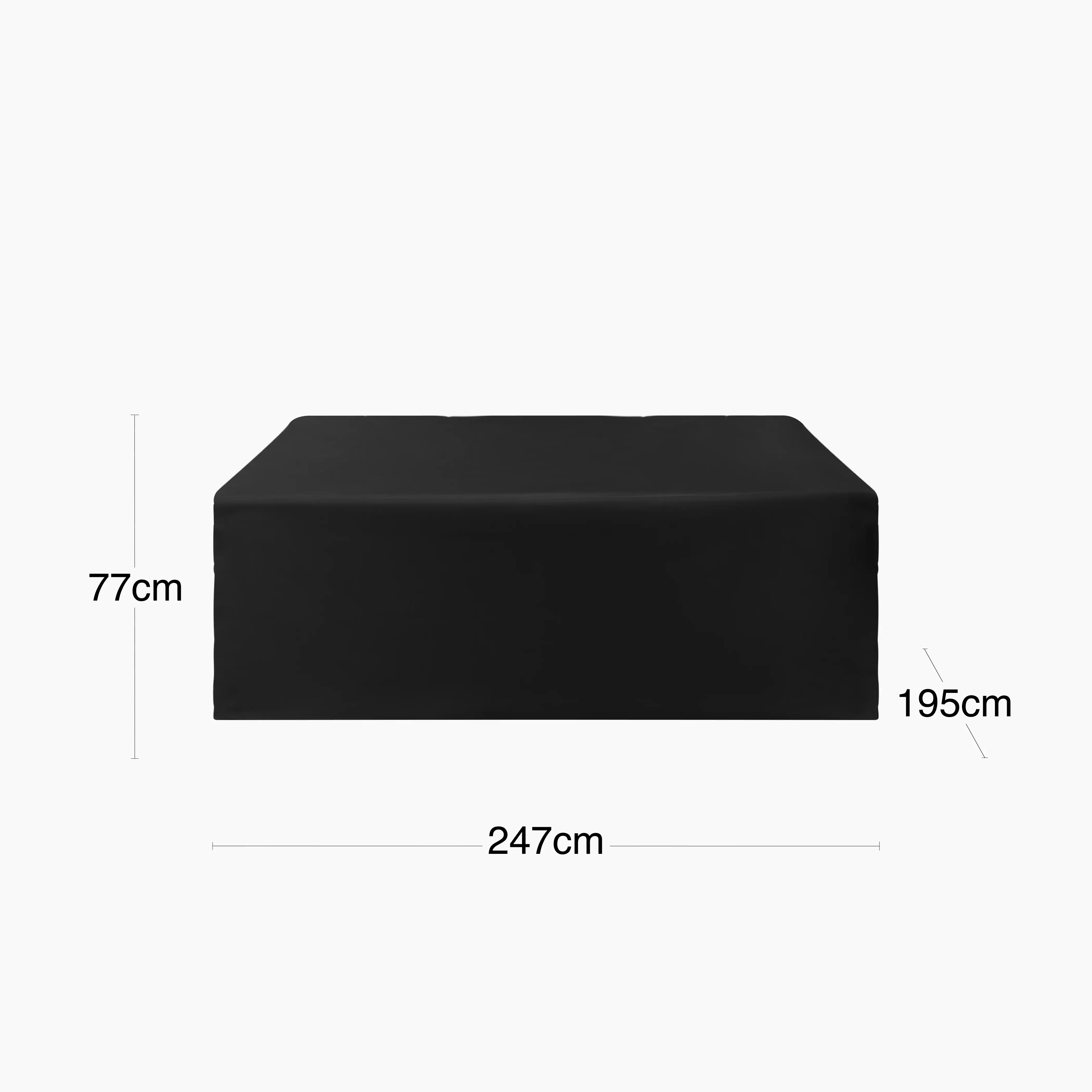 Lucia Garden Sofa Set Waterproof Cover | Black - Image 4
