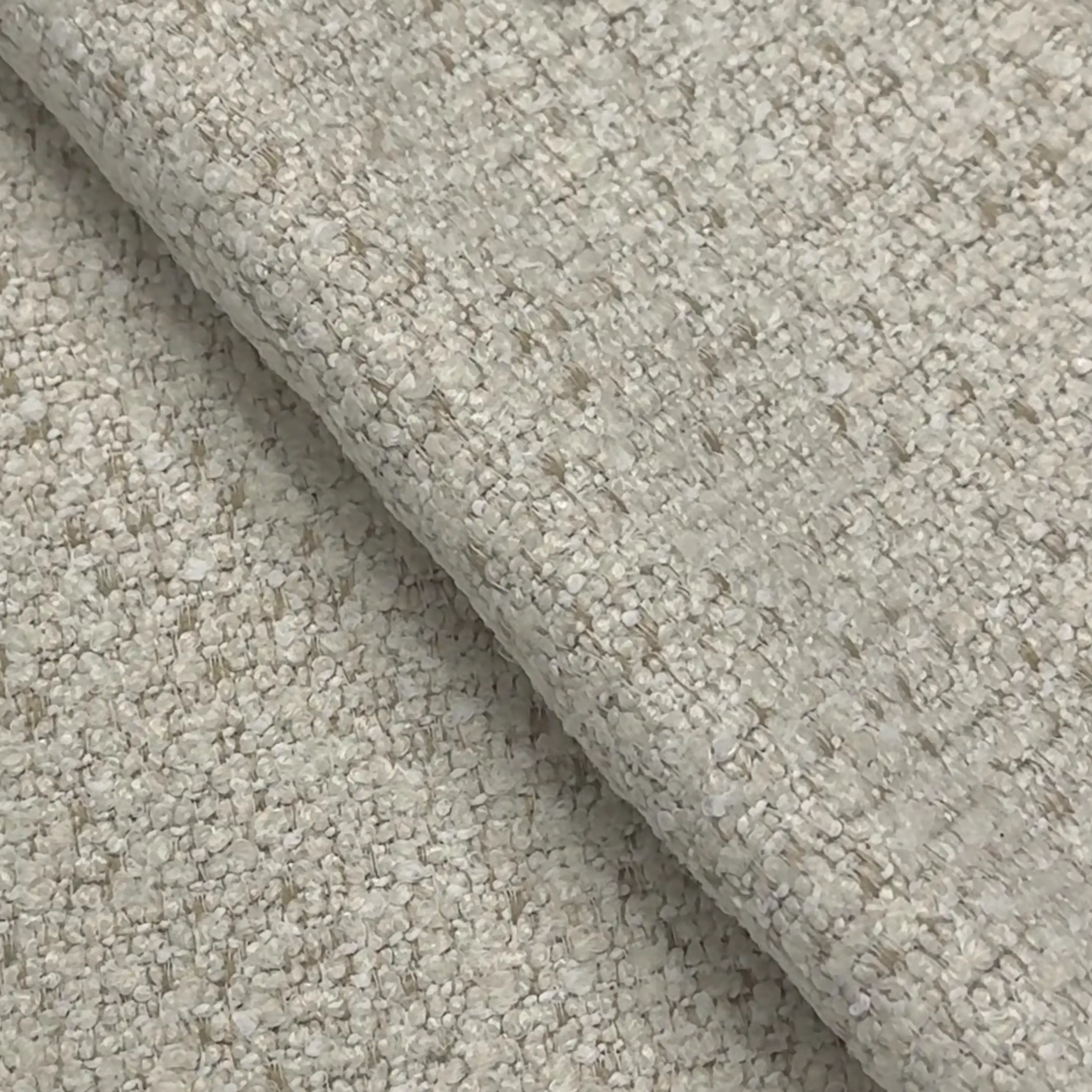 Lucia Garden Sofa Set | Stone Boucle & Natural Rattan - Image 4