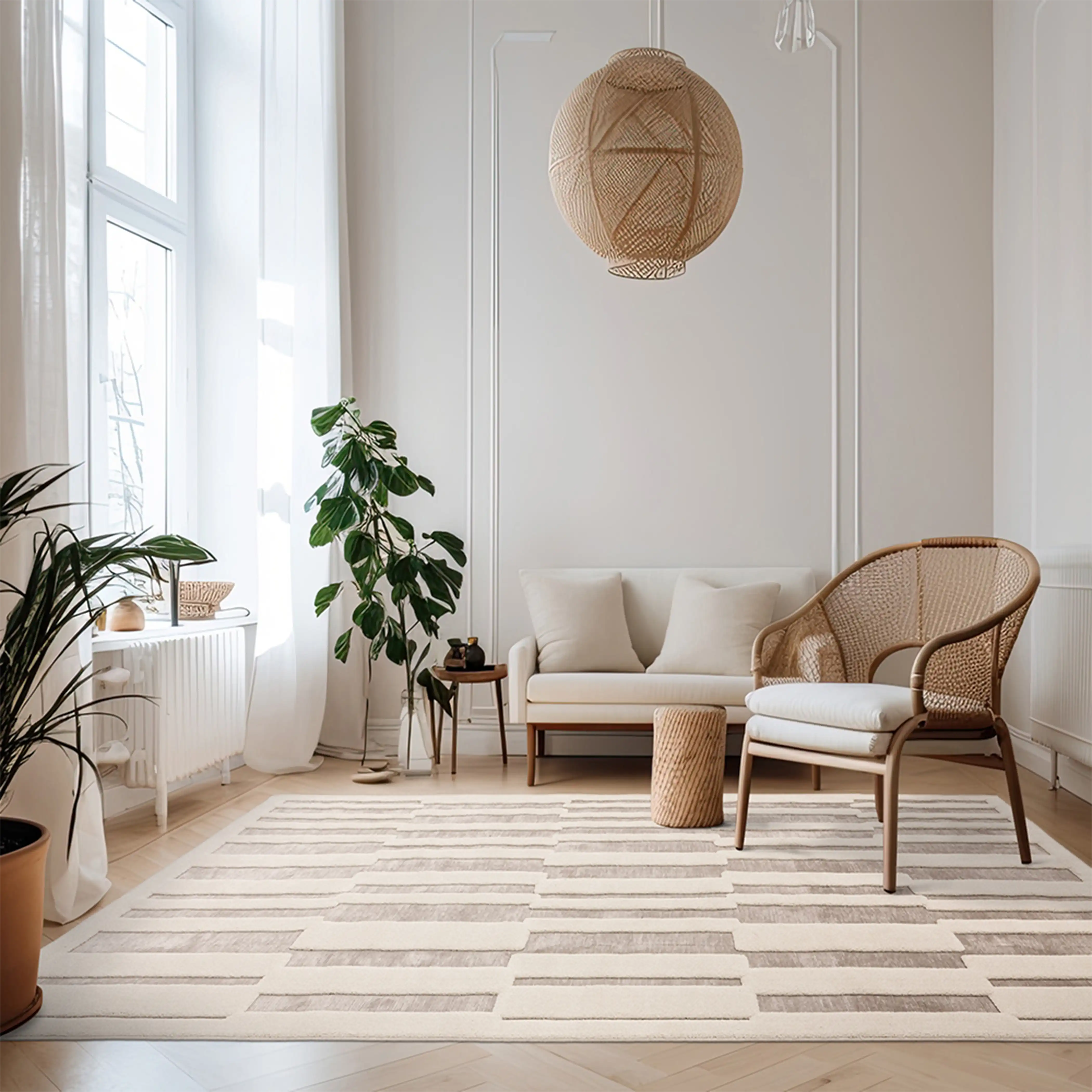 Lyall Rug | Taupe & Ivory - Image 2
