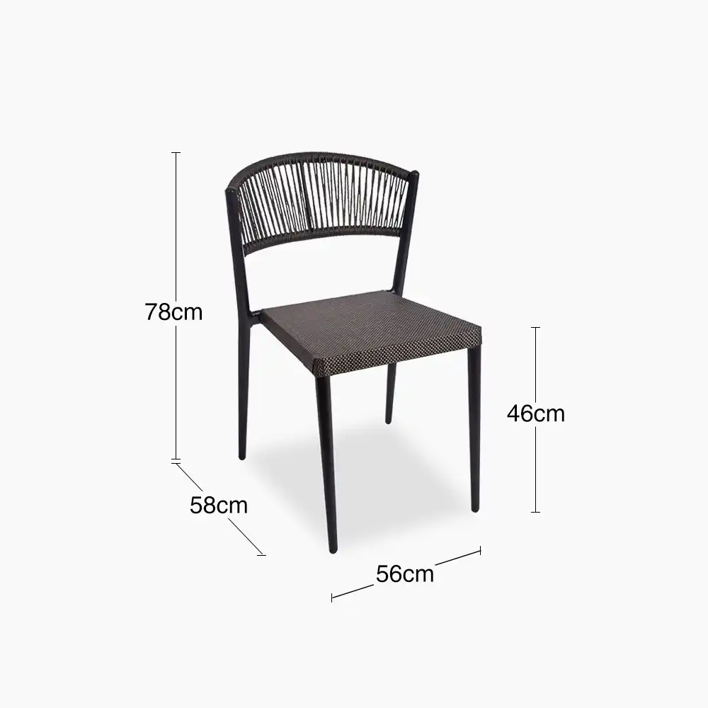 Lydia Dining Chair | Bronze & Black - Image 3