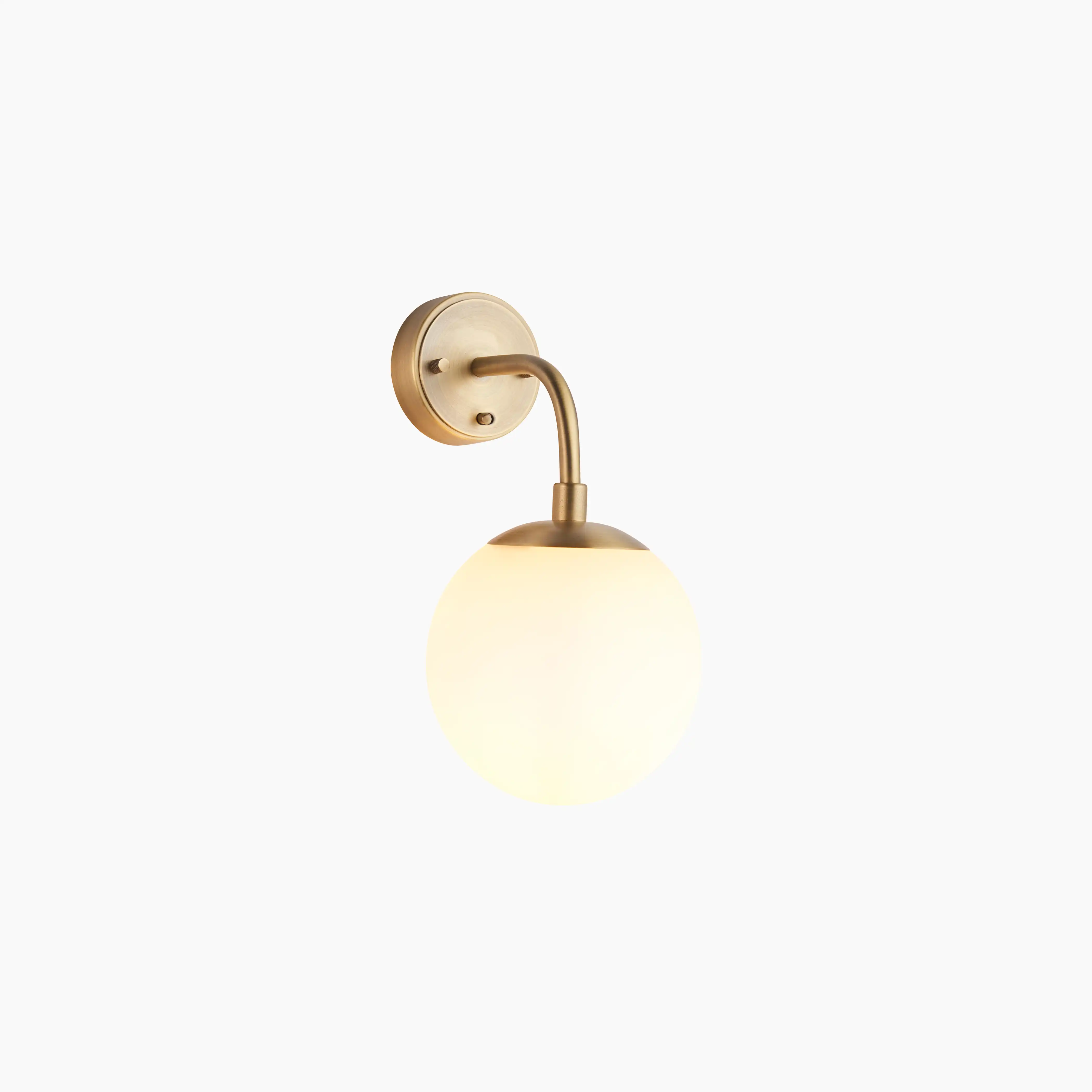Lyme Wall Light | Opal & Brass - Image 4