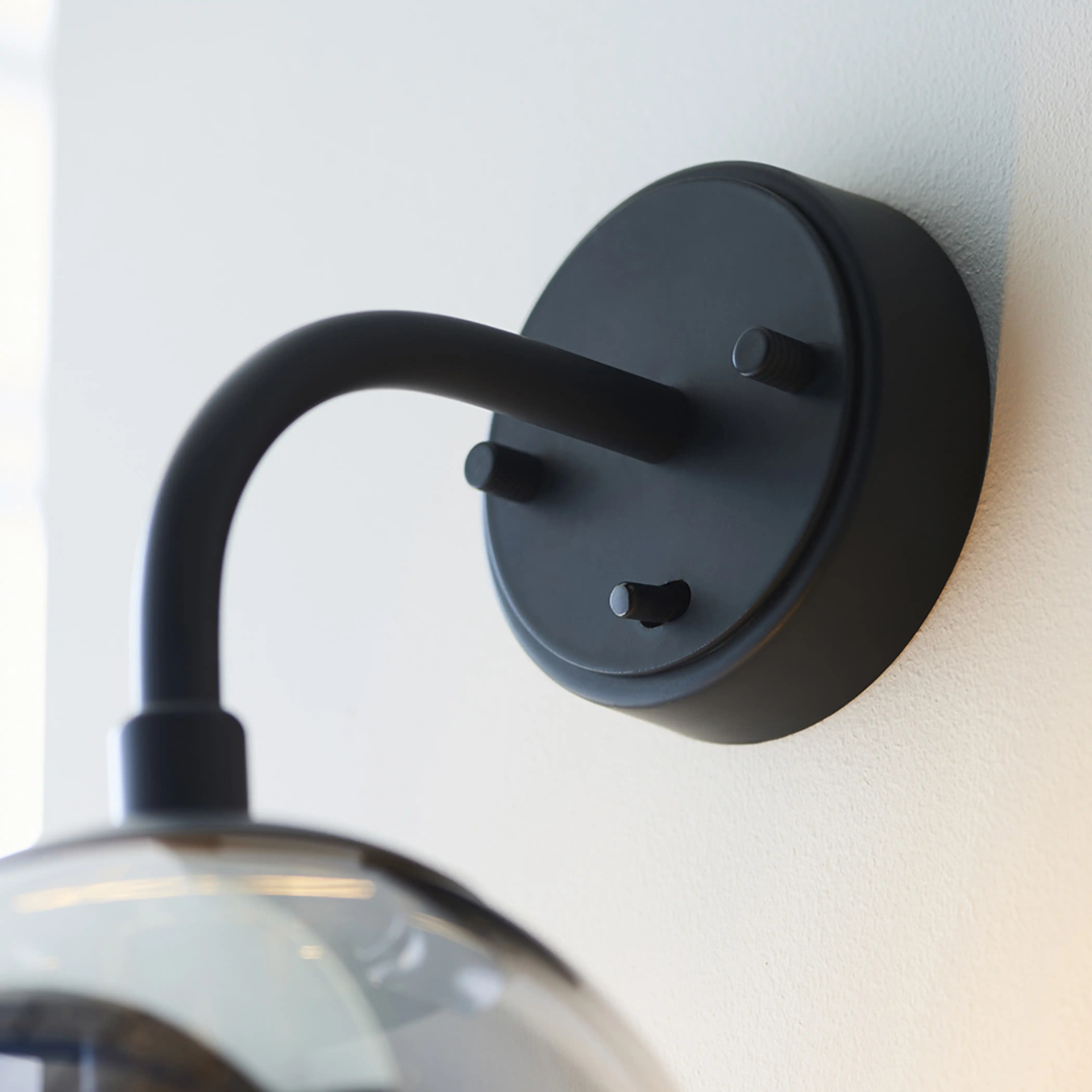 Lyme Wall Light | Smokey Grey & Black - Image 7