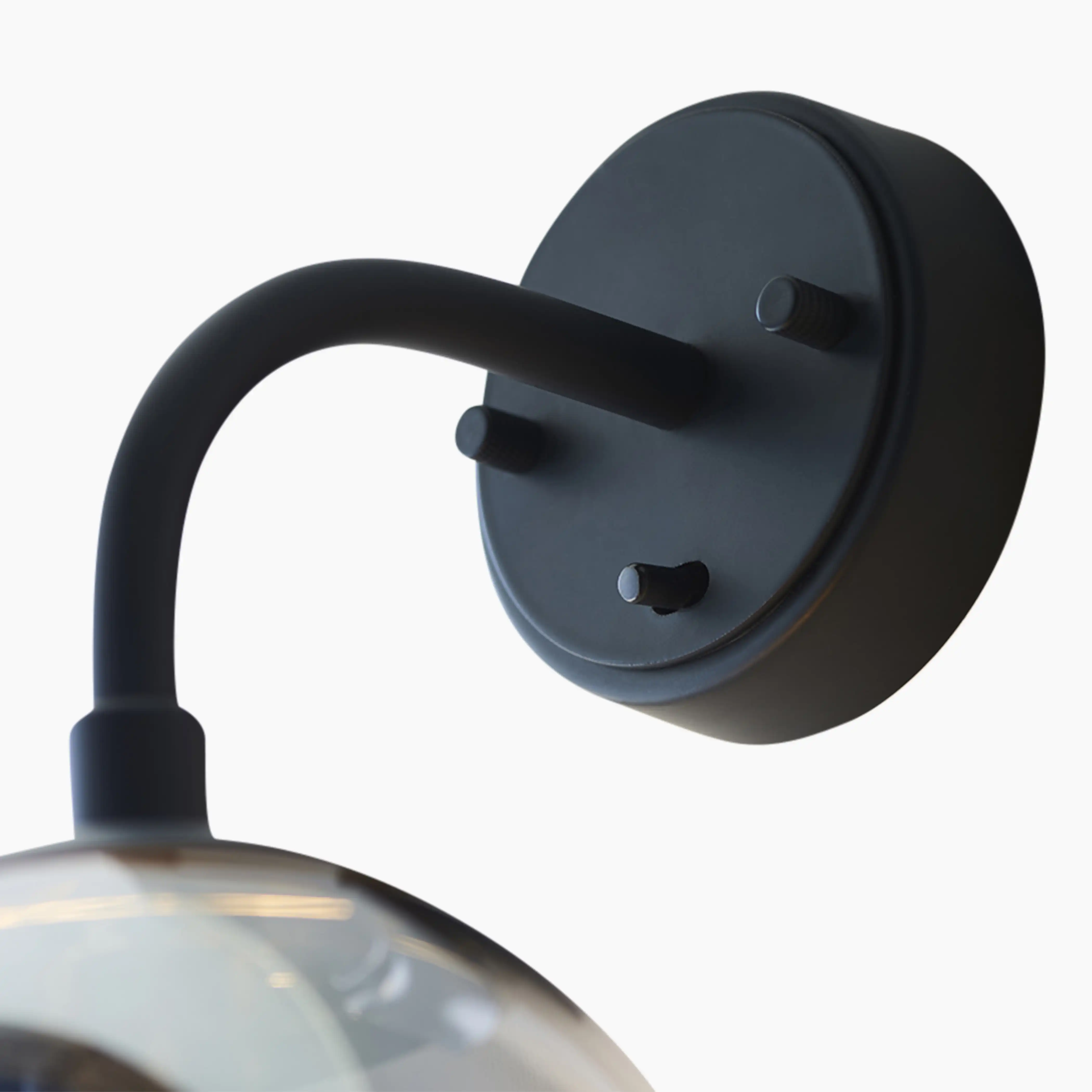 Lyme Wall Light | Smokey Grey & Black - Image 9