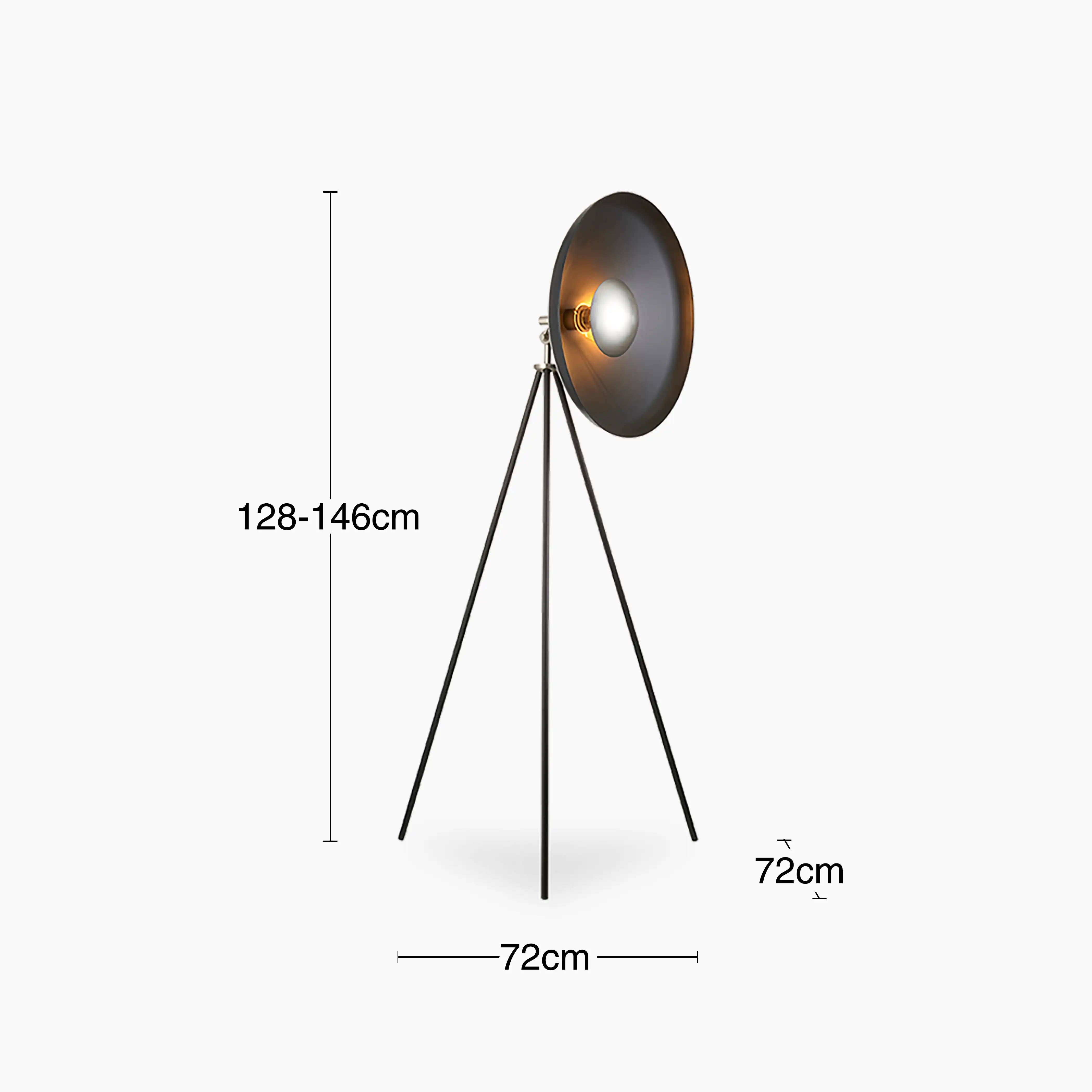 Mara Tripod Floor Lamp | Black - Image 5