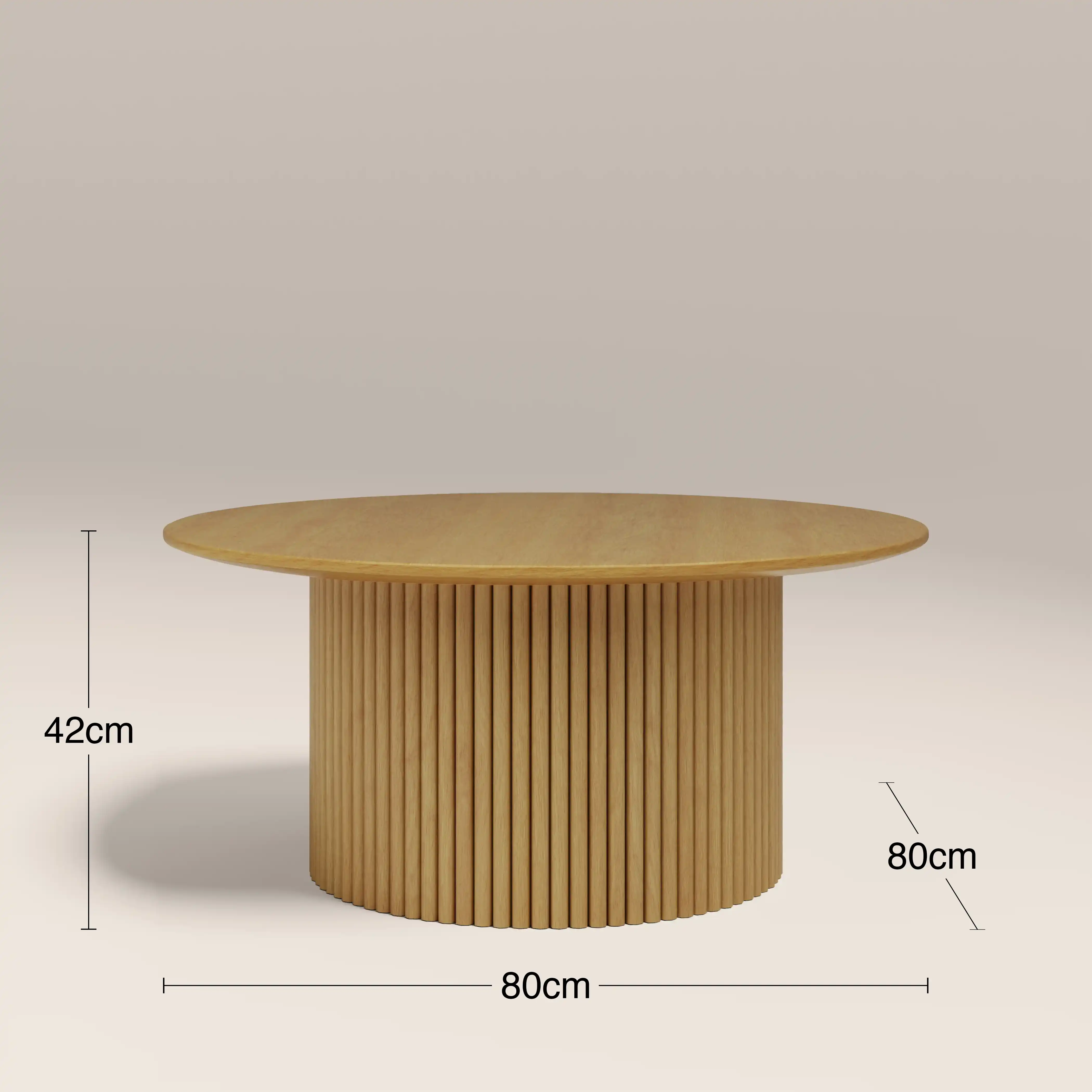 Marcel Round Coffee Table | Oak - Image 6