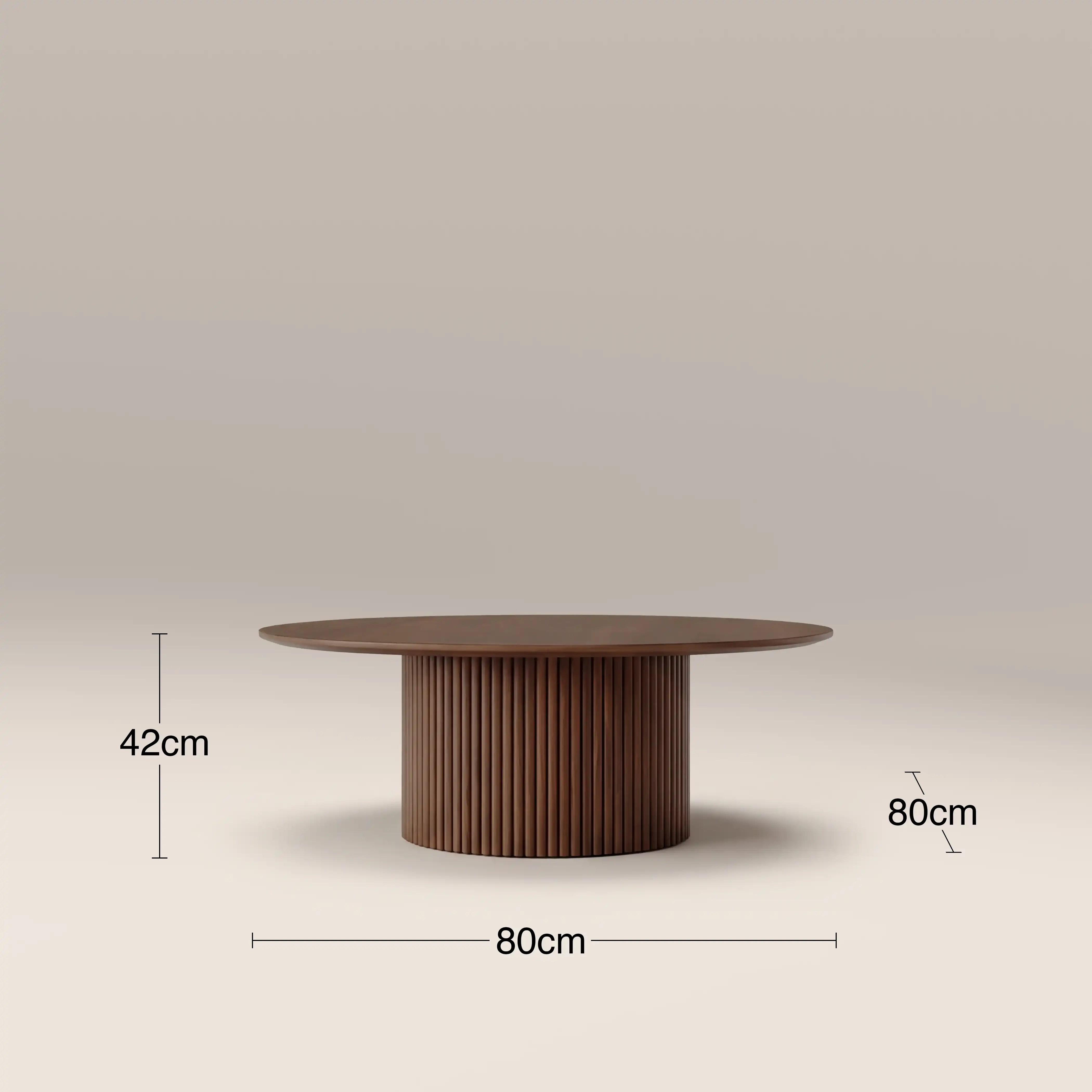 Marcel Round Coffee Table | Walnut - Image 6