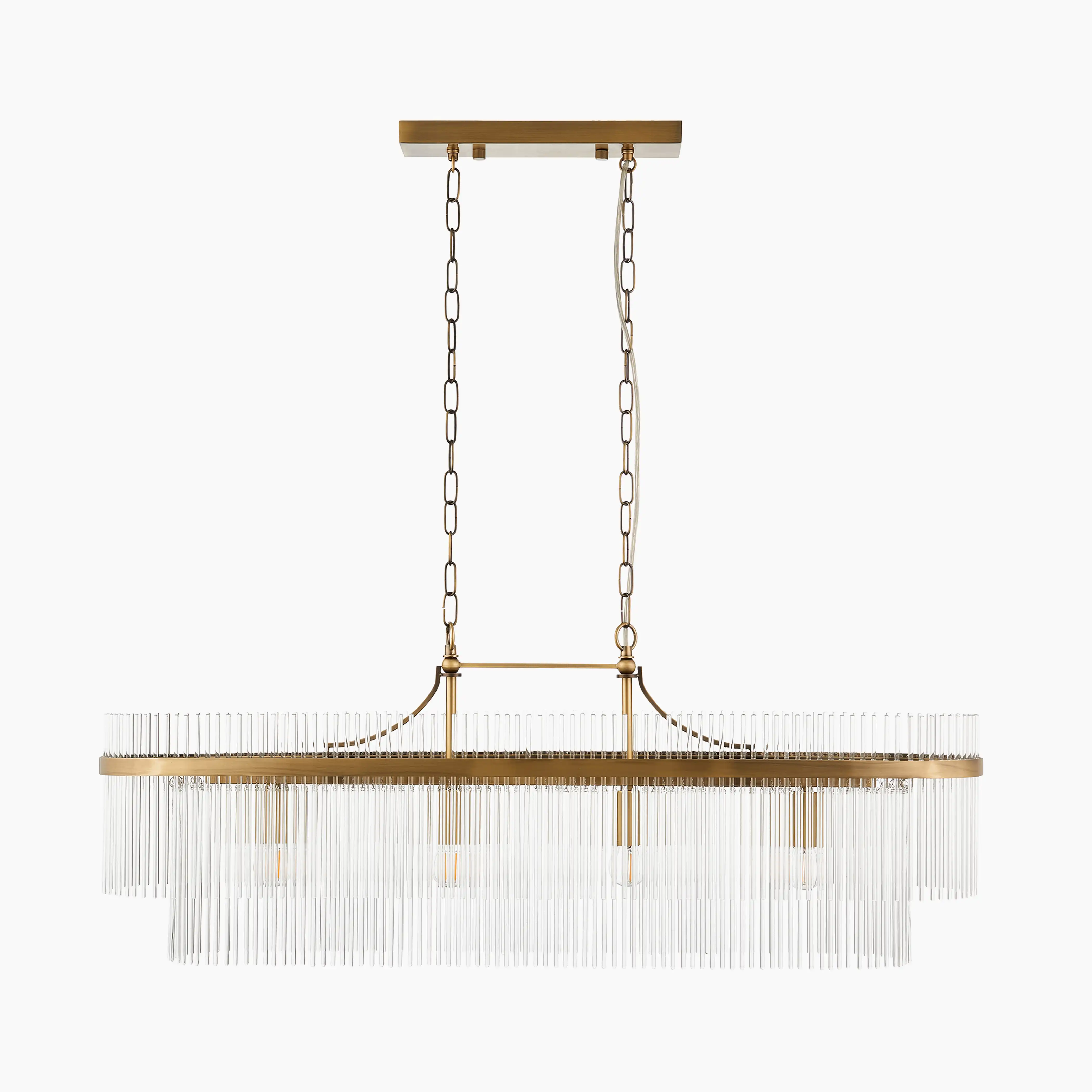 Marietta 4 Light Pendant Light | Brass - Image 4