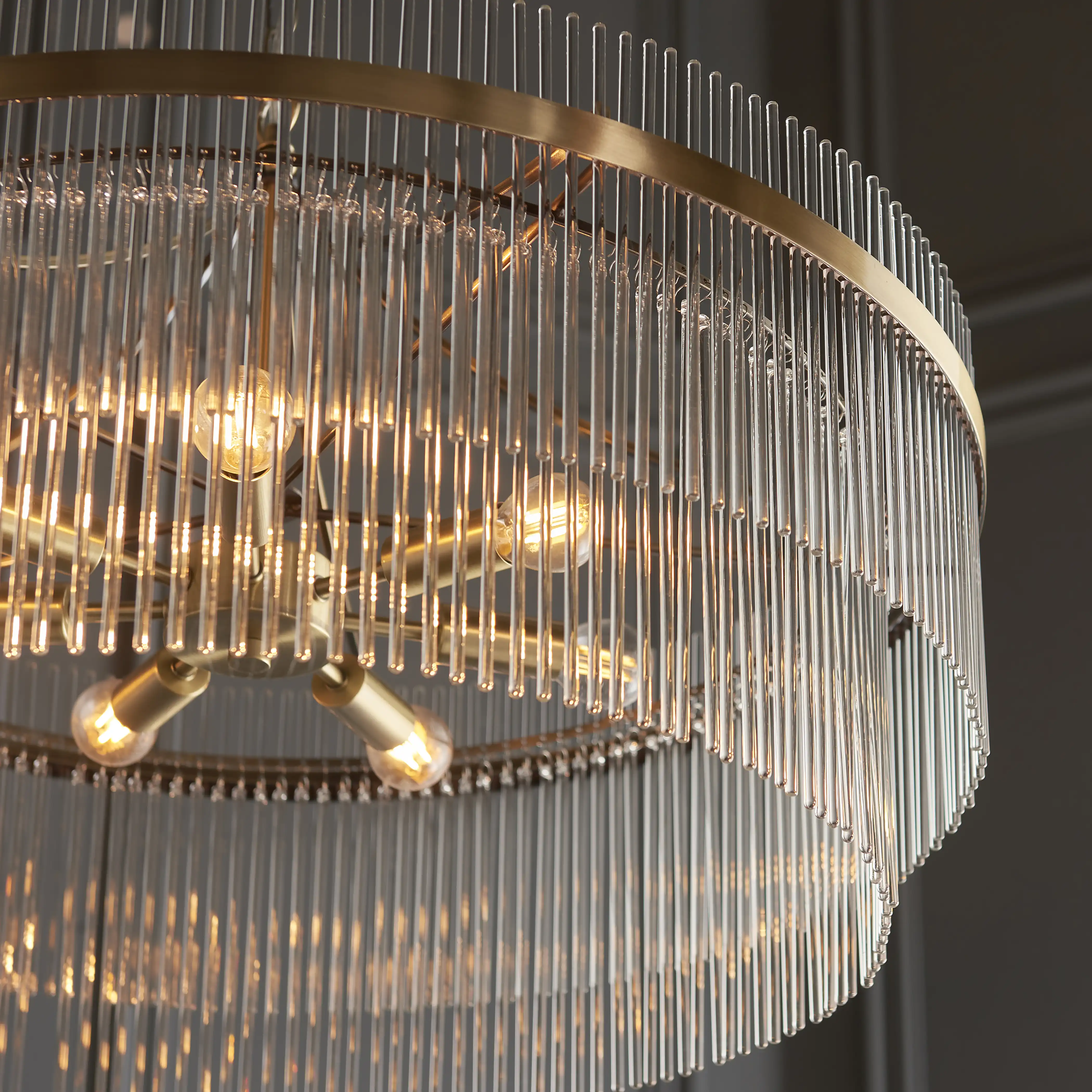 Marietta 7 Light Pendant Light | Brass - Image 4