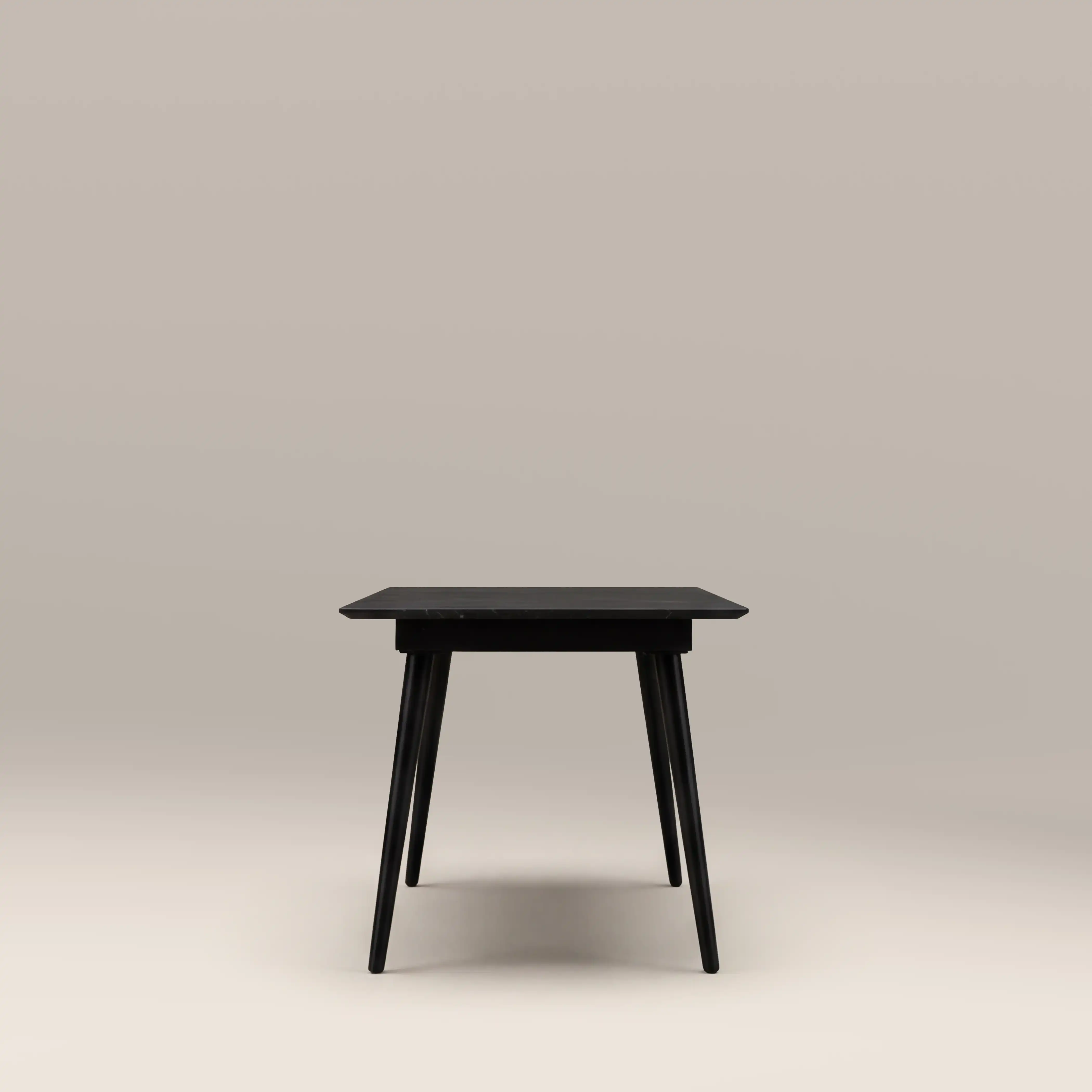 Marsala 4-8 Seat Rectangle Extendable Dining Table | Grey Sintered Stone & Black - Image 5