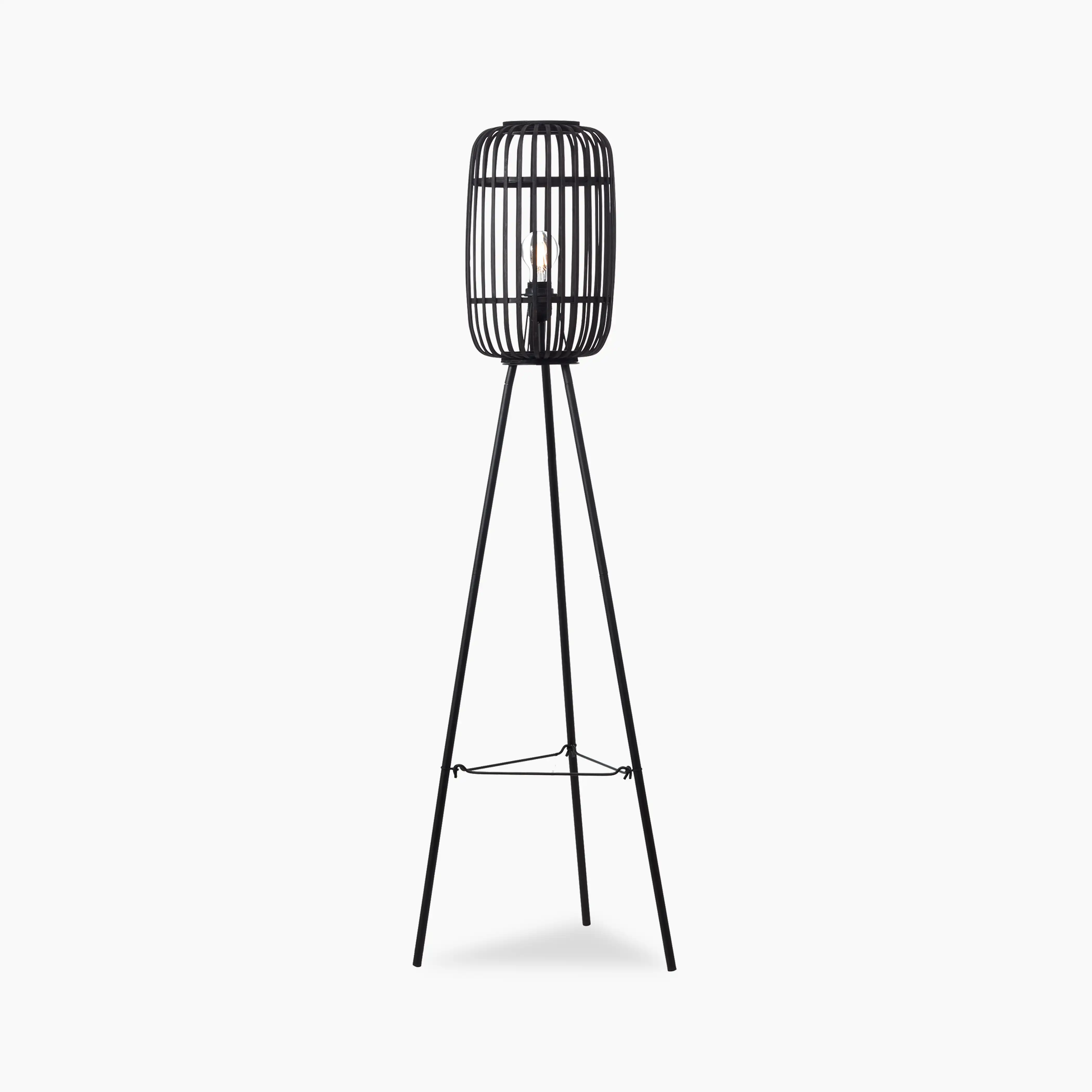 Mathias Tripod Floor Lamp | Black Bamboo - Image 7