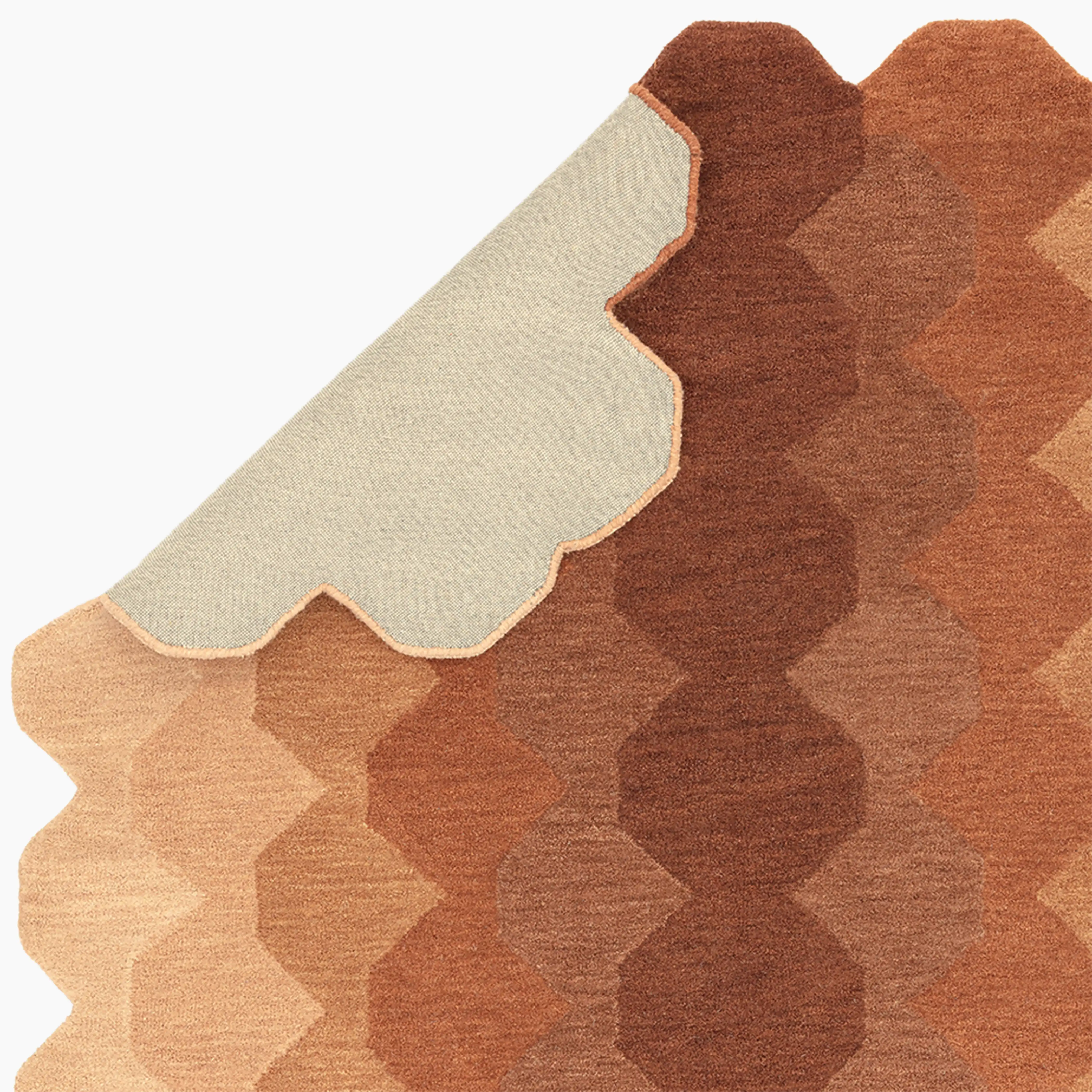 Matrix Hand Tufted Rug | Rust - Image 5