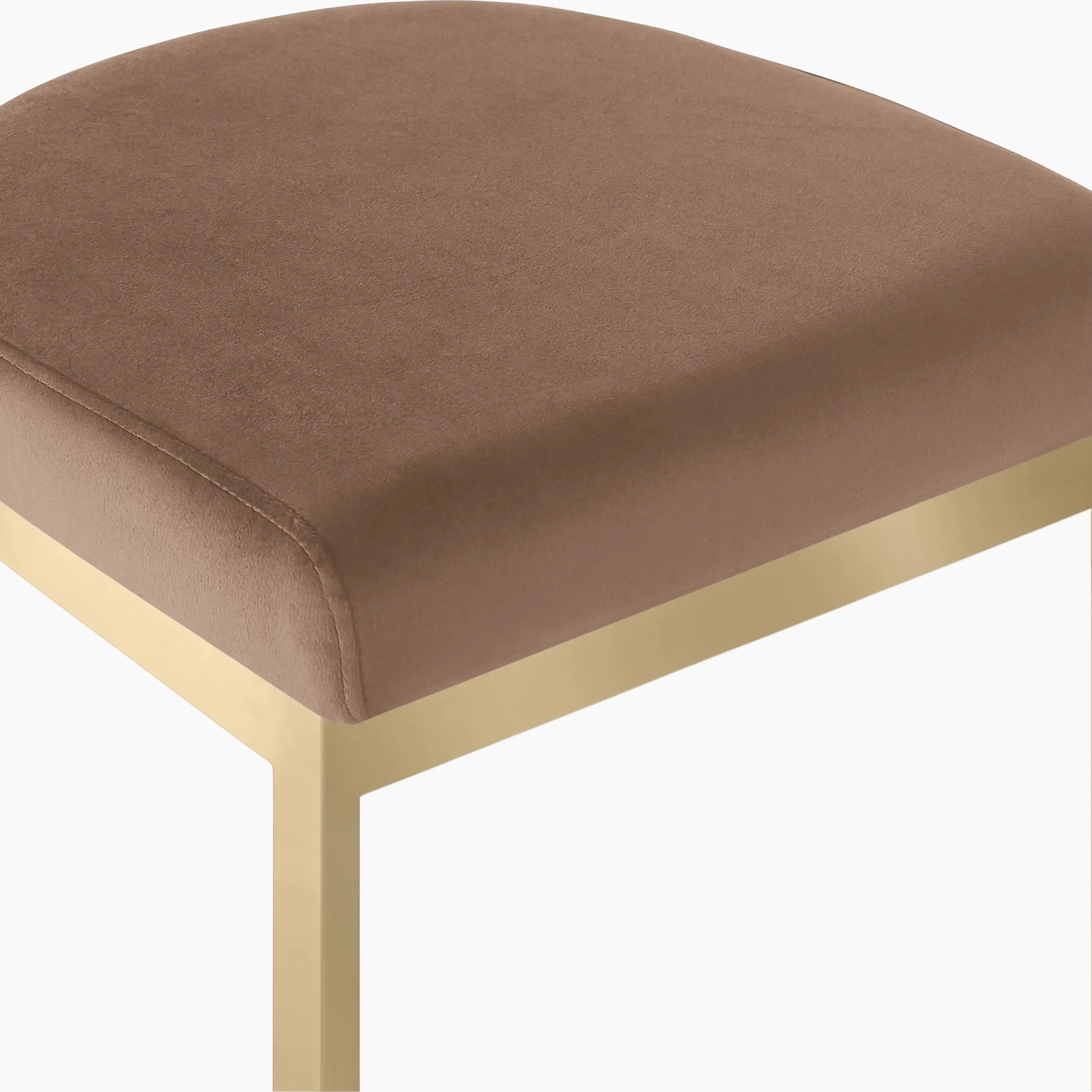 Matteo Bar Stool | Taupe Sustainable Velvet - Image 7