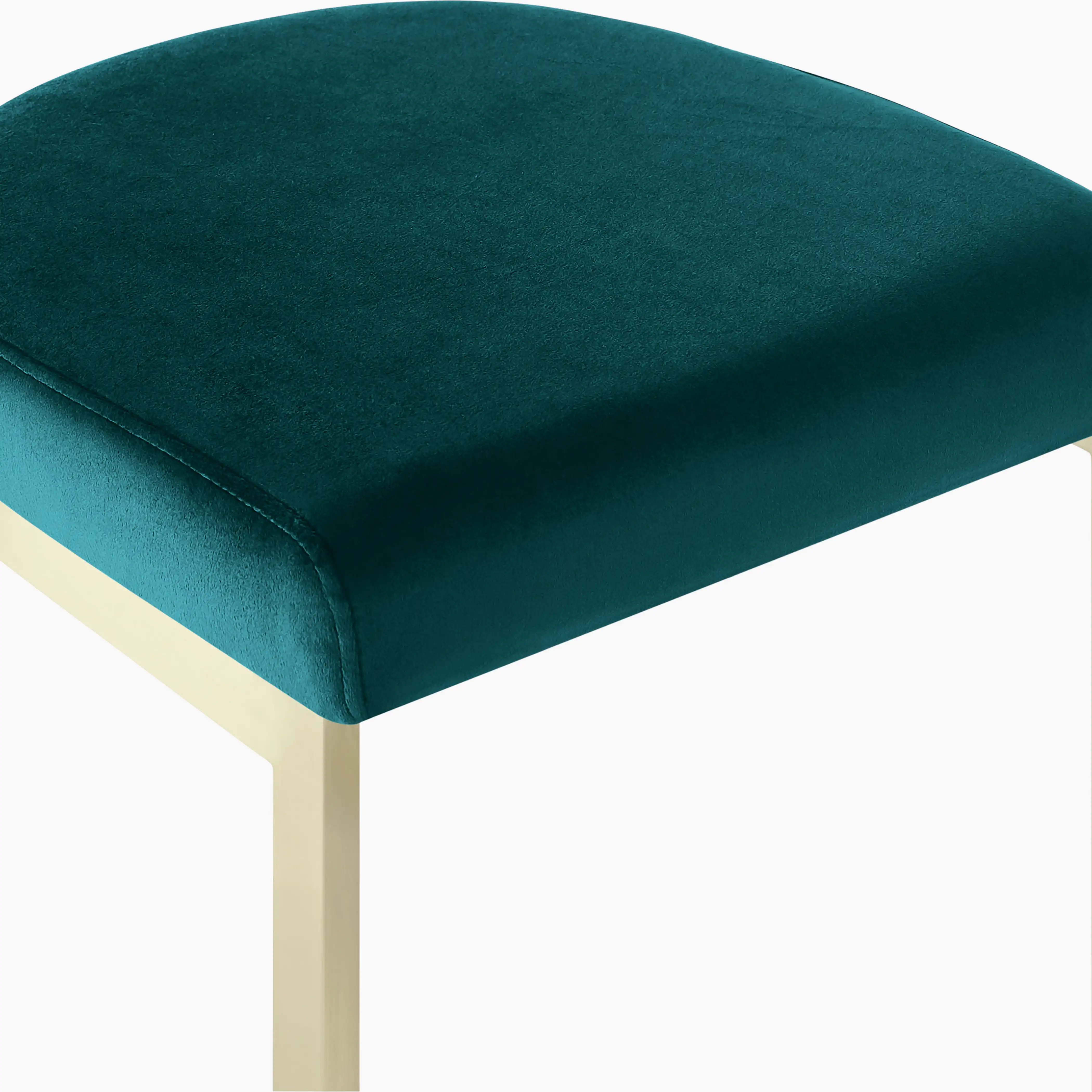 Matteo Bar Stool | Teal Sustainable Velvet - Image 6