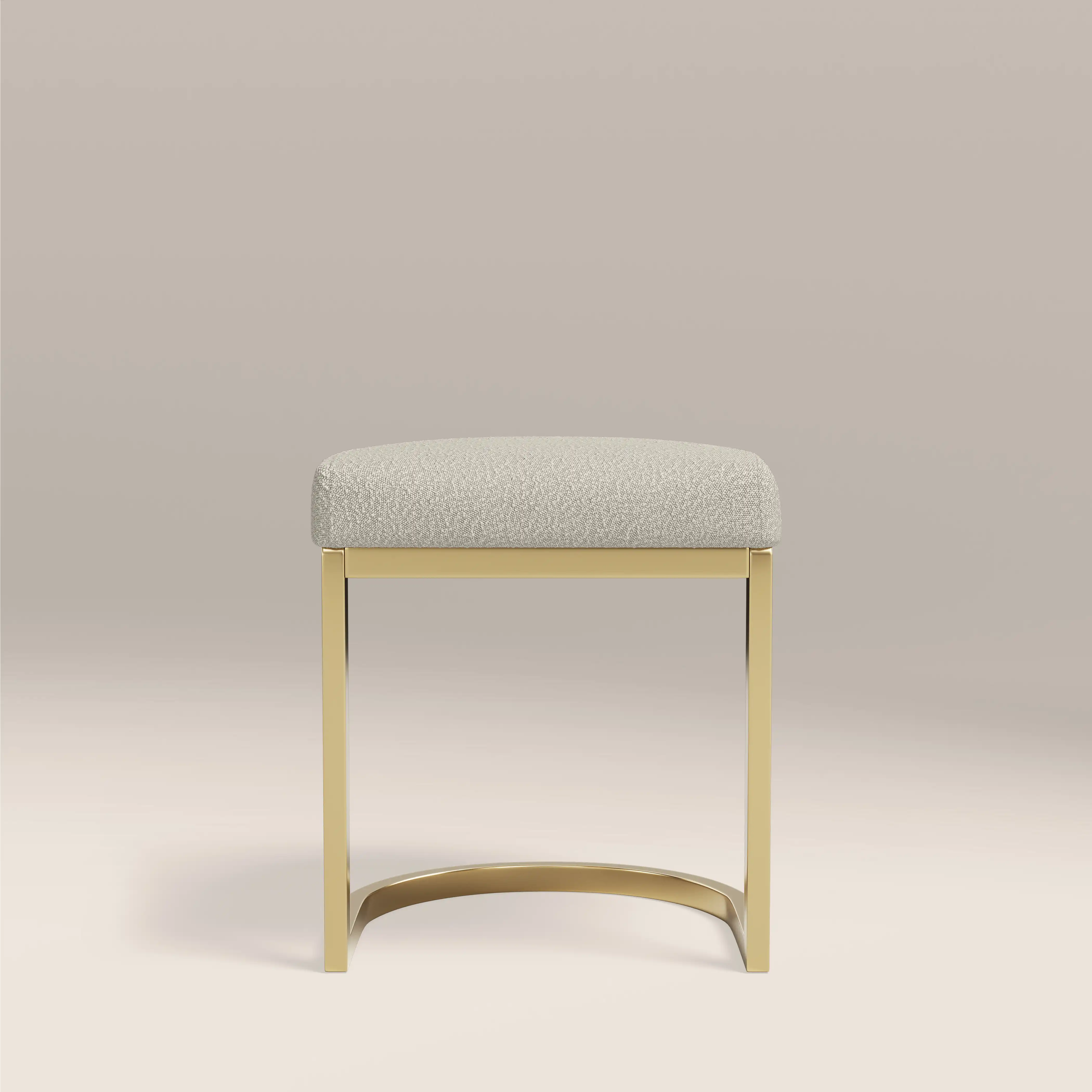 Matteo Low Stool | Speckled Stone Sustainable Boucle - Image 2