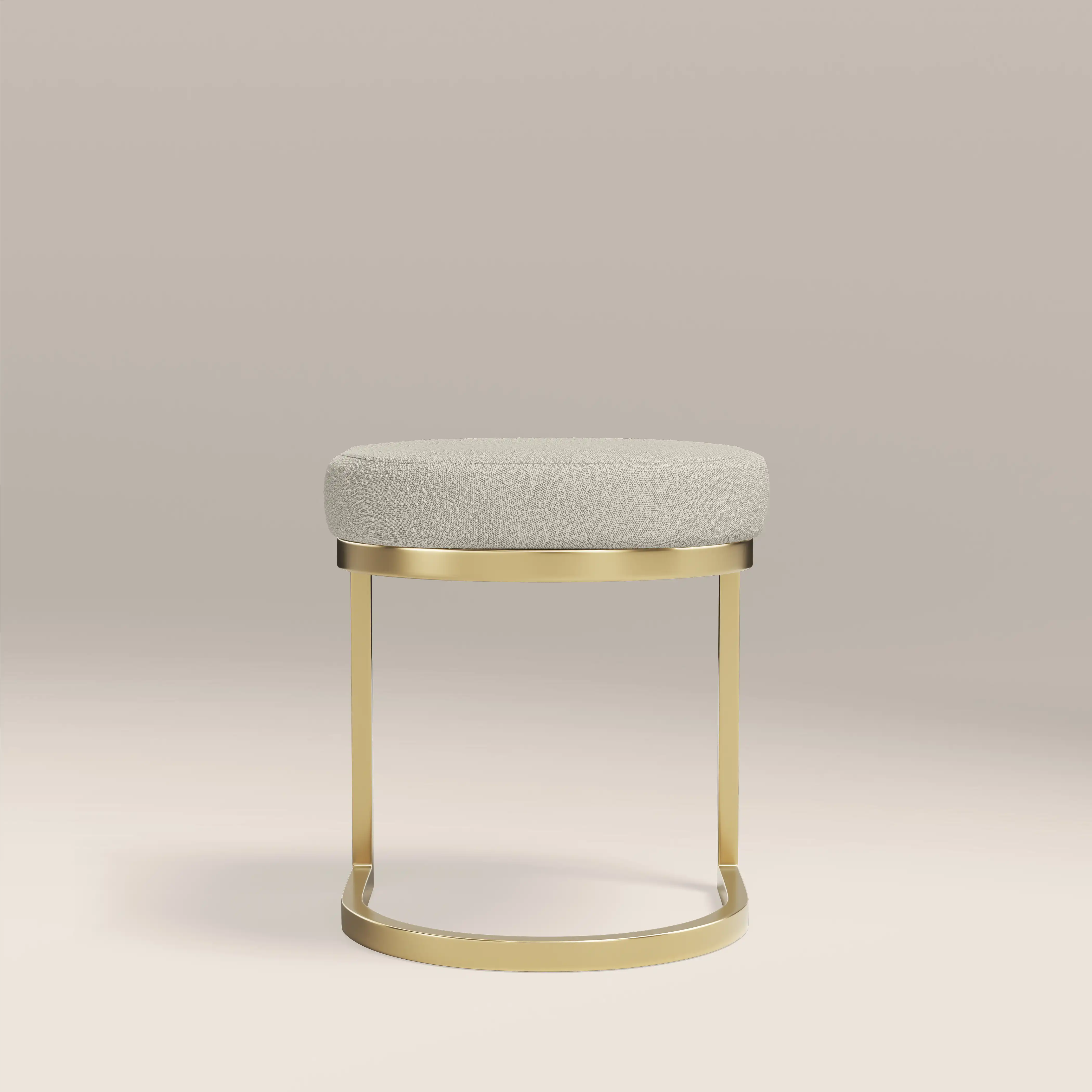 Matteo Low Stool | Speckled Stone Sustainable Boucle - Image 6