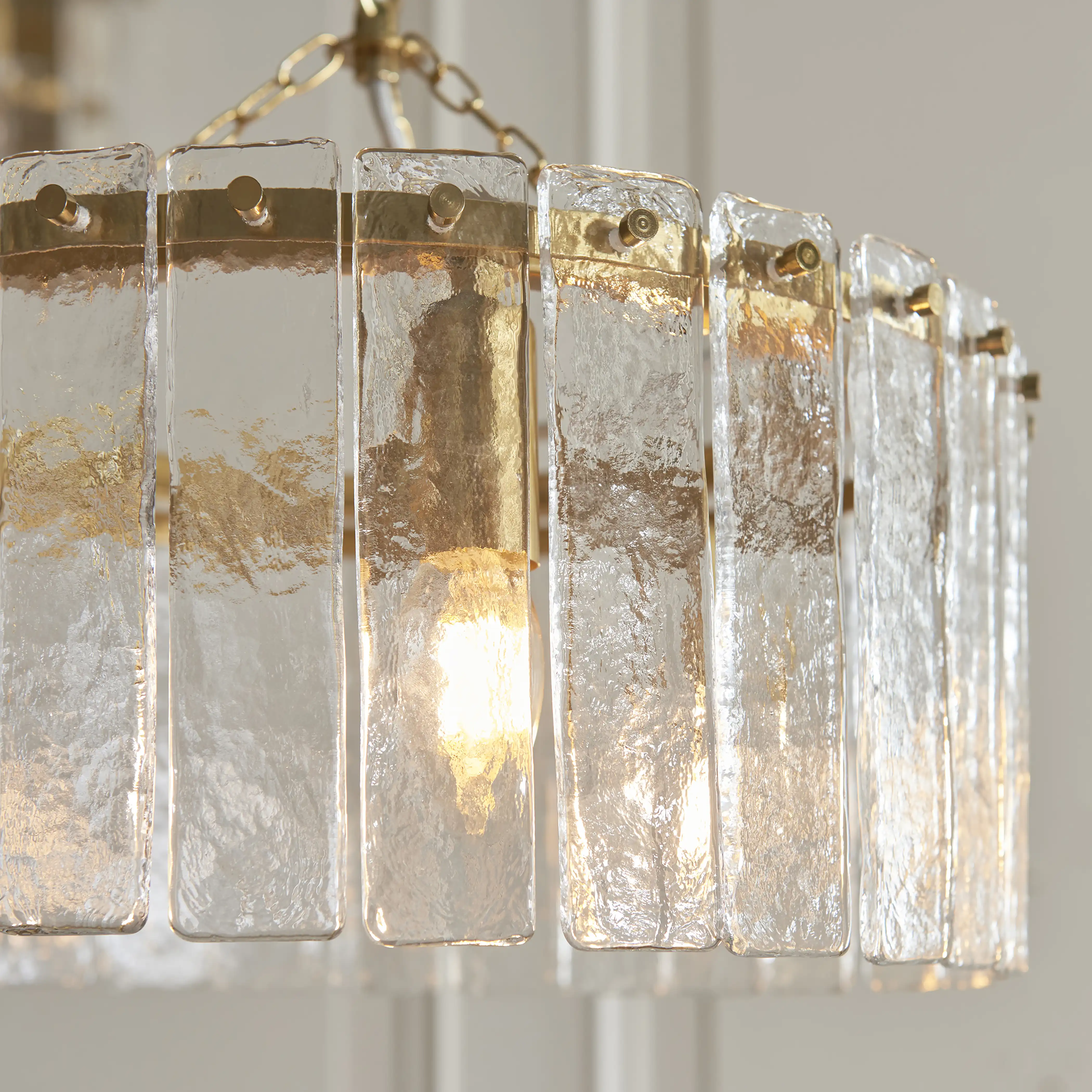 Melia 3 Light Pendant Light | Brass - Image 4