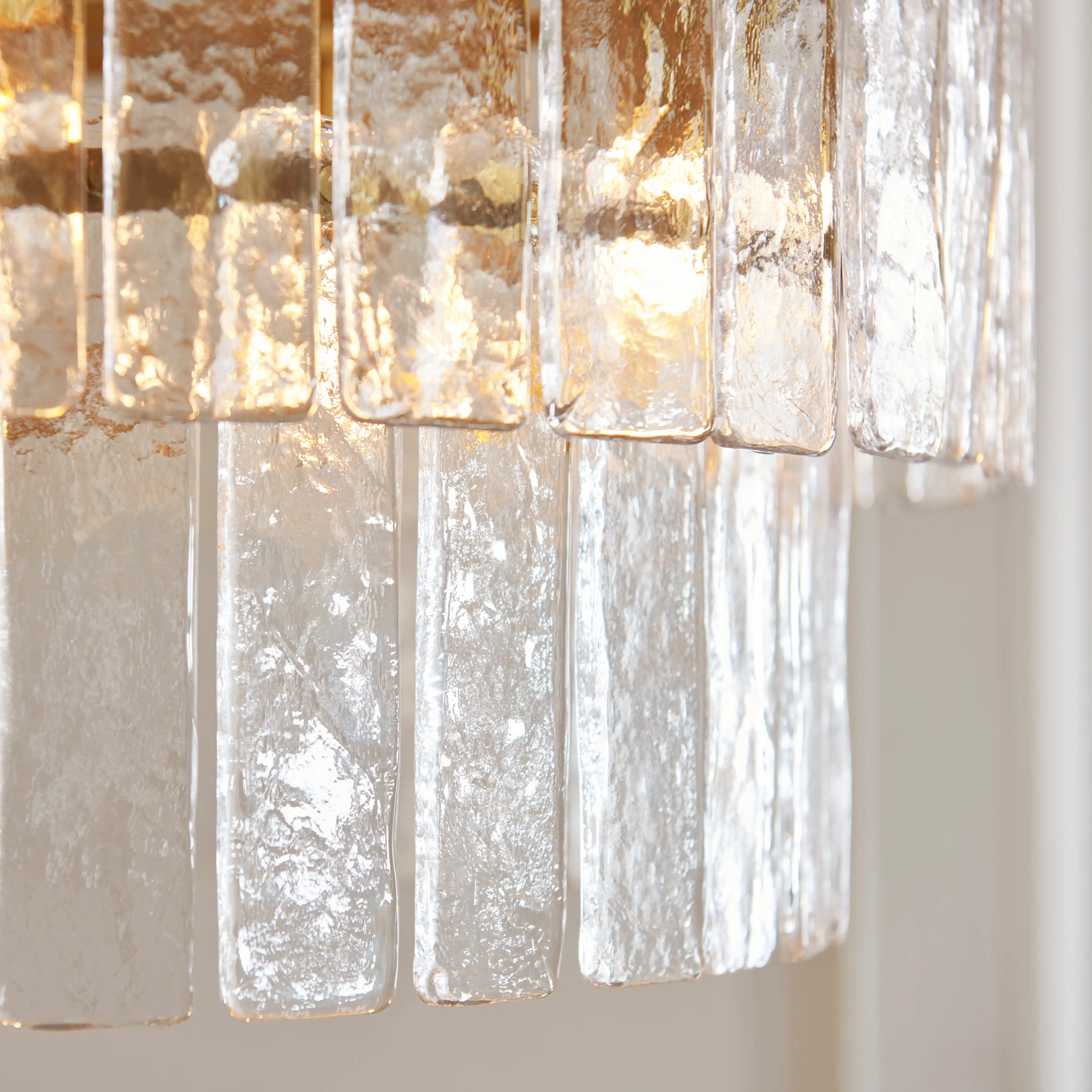 Melia 5 Light Tiered Pendant Light | Brass - Image 3