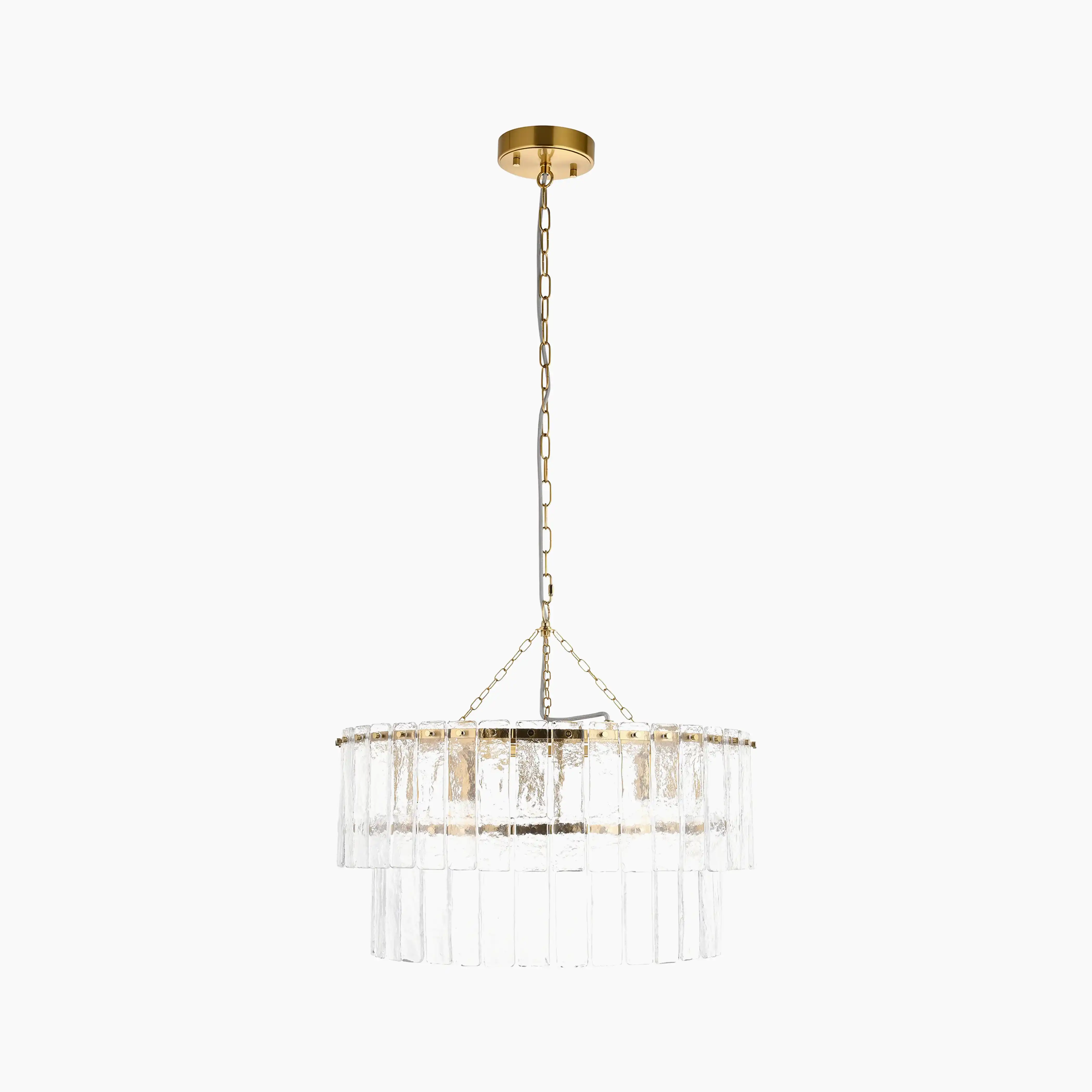 Melia 5 Light Tiered Pendant Light | Brass - Image 5